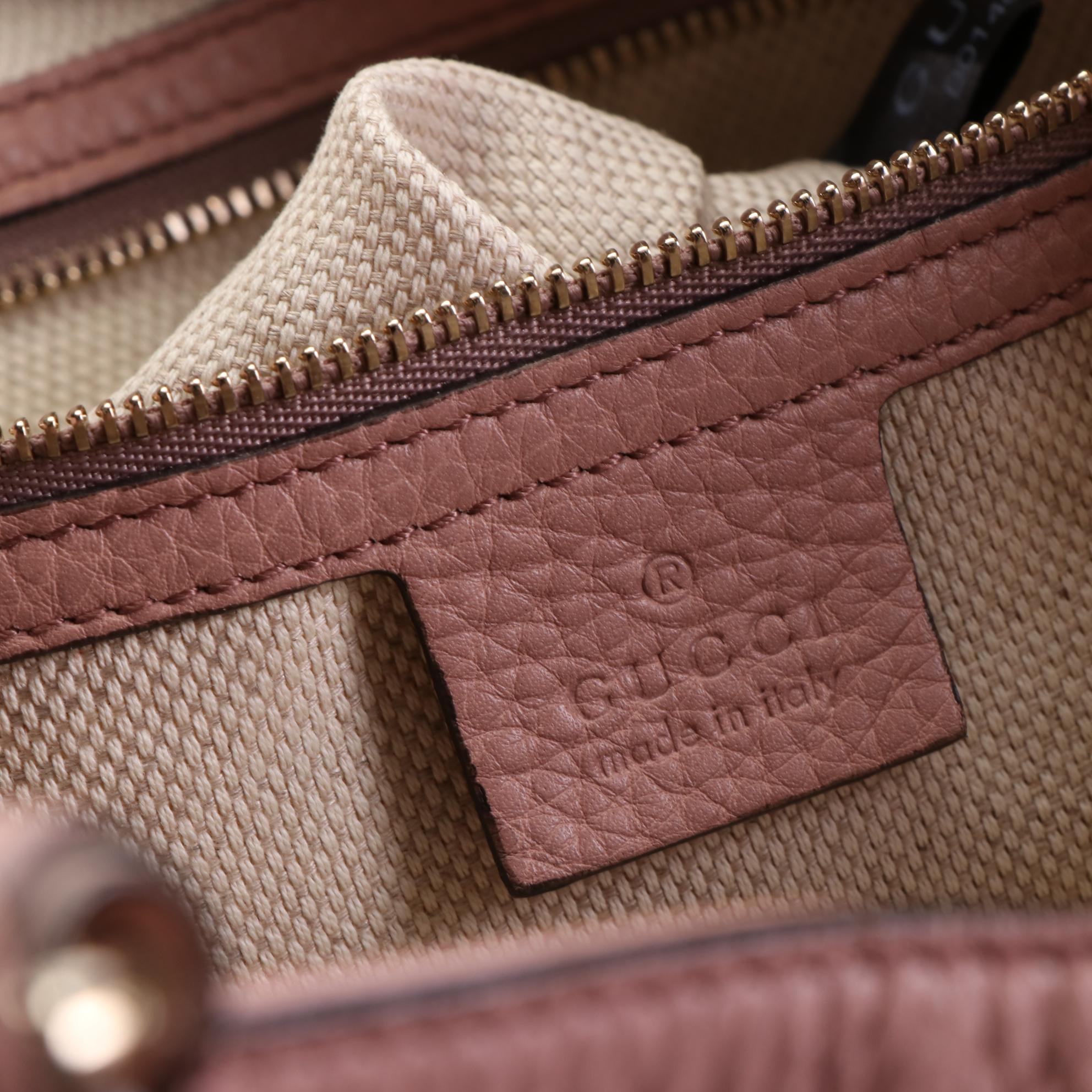 Gucci Japan Exclusive Soho Tote Bag in Pebble Grain Leather