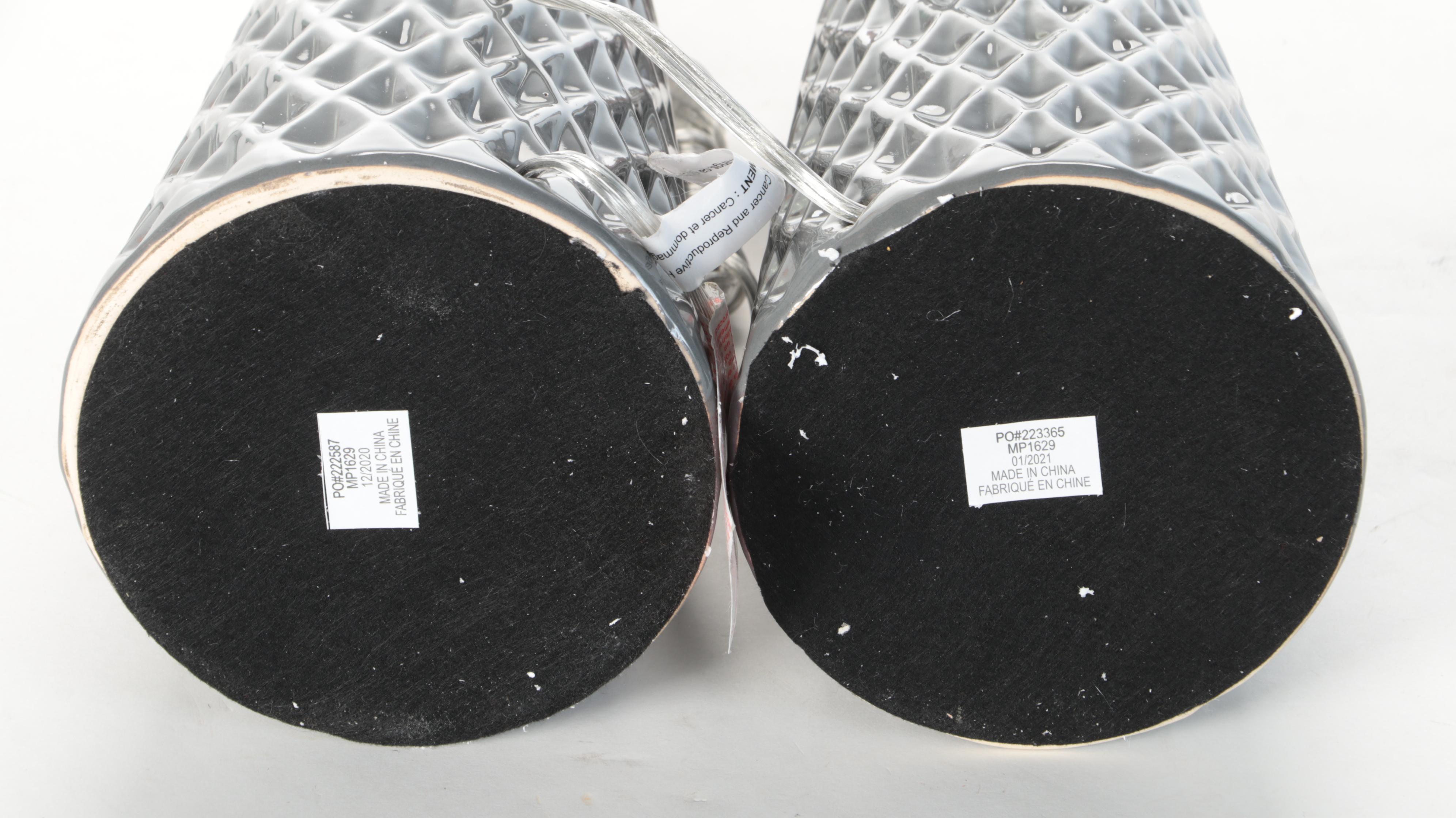 Décor Therapy "Jameson" Textured Ceramic Table Lamps