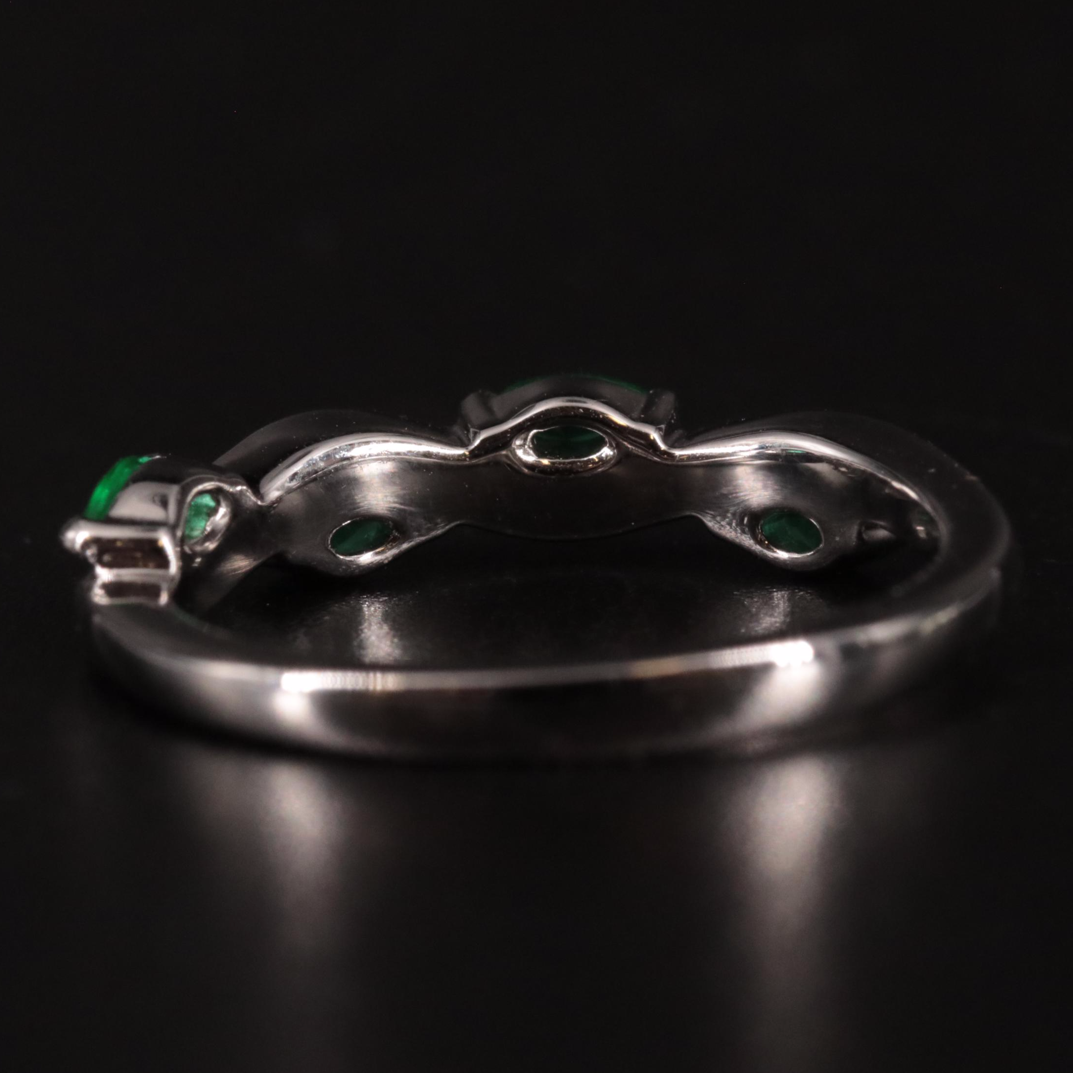 Sterling Silver Emerald Ring