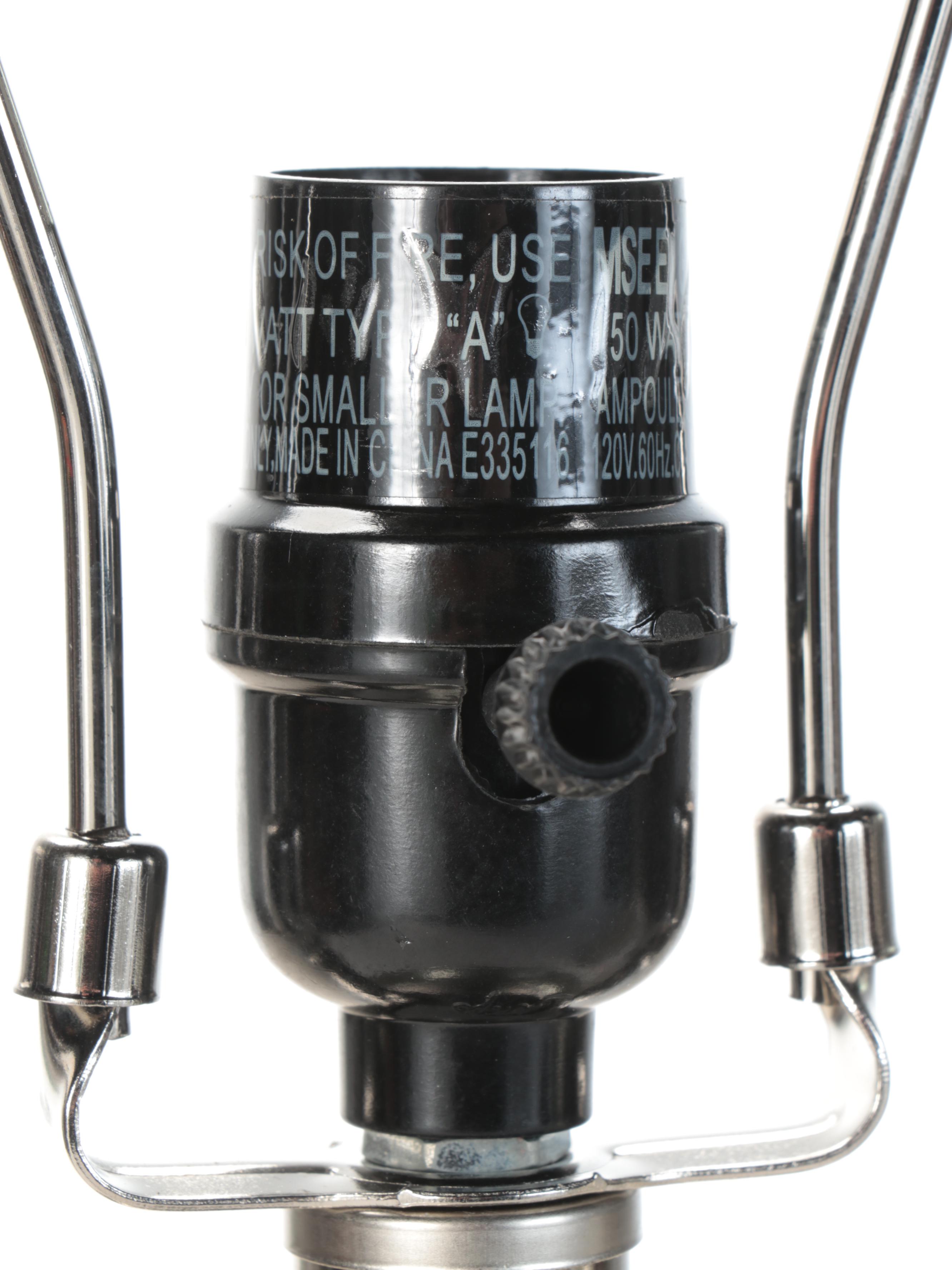 Décor Therapy Dimpled Mercury Glass Finish Table Lamps