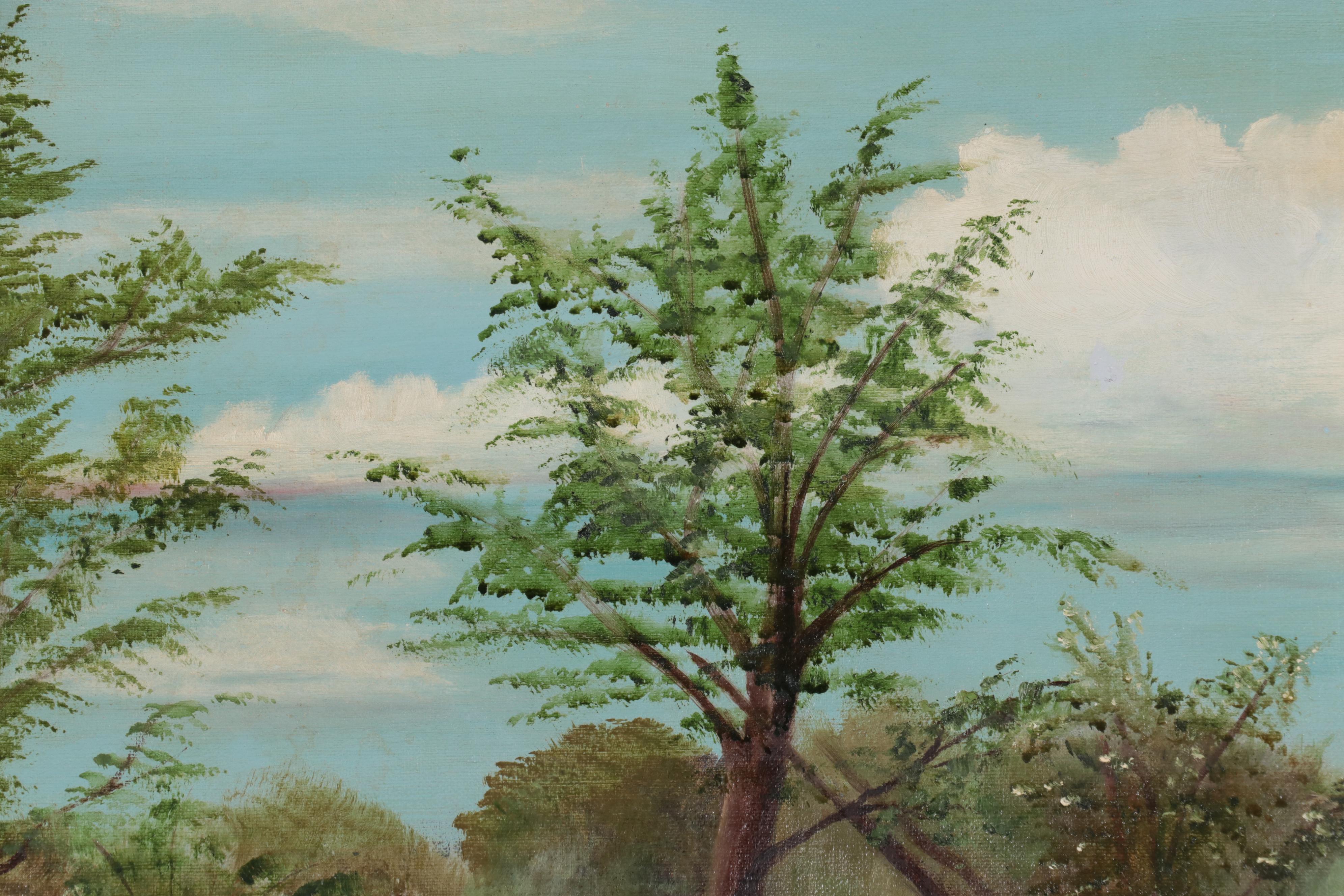 Naïve Landscape Oil Painting