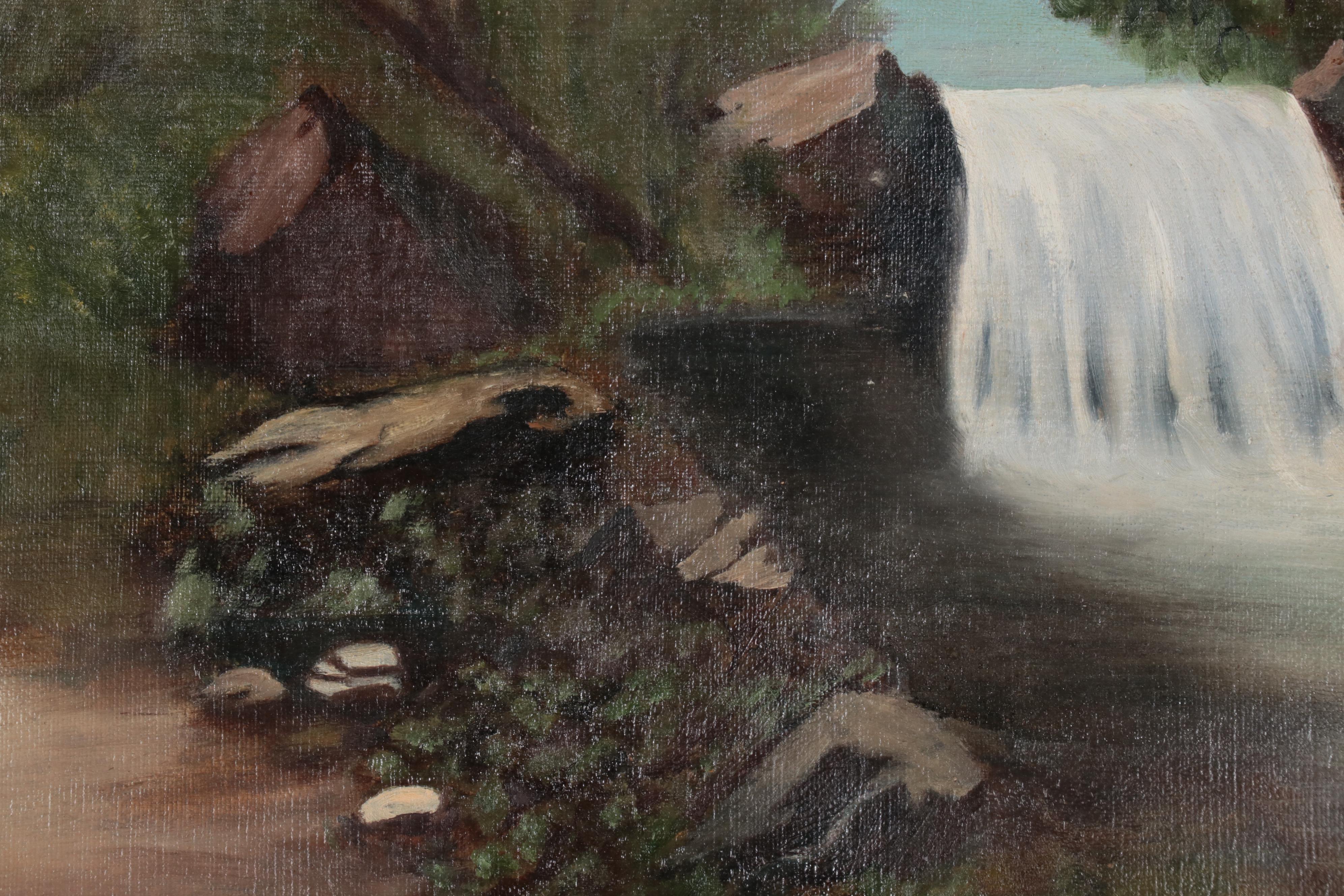 Naïve Landscape Oil Painting