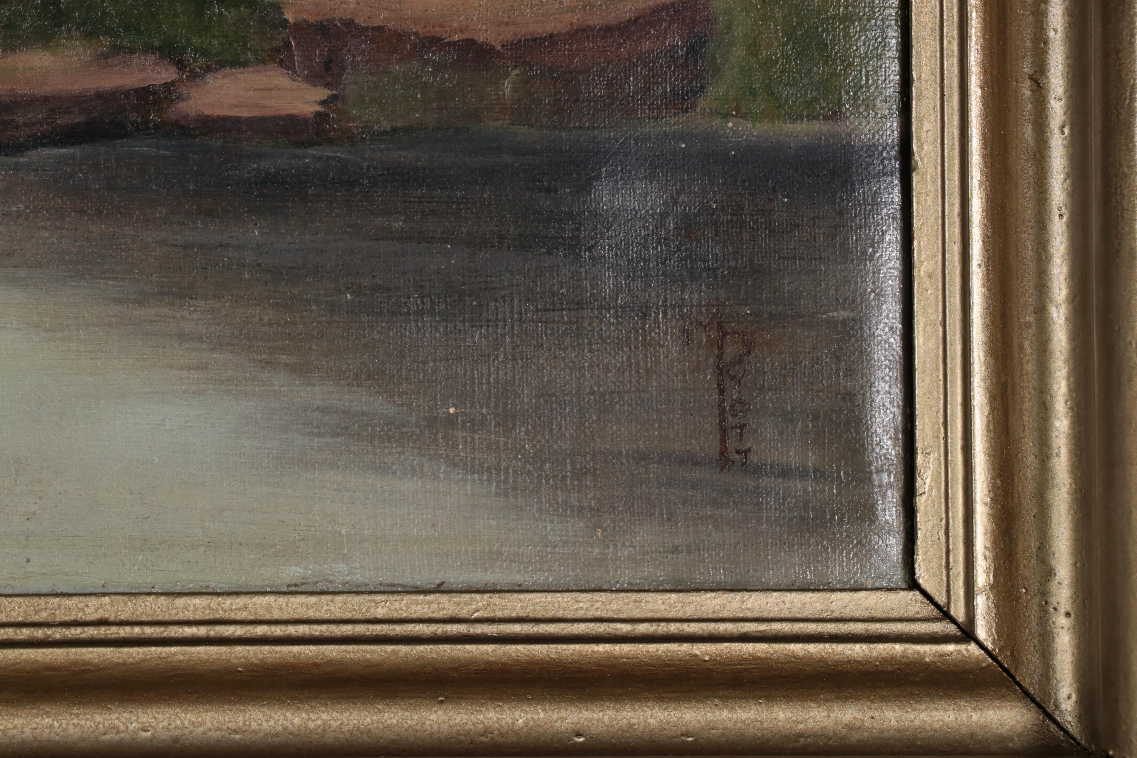 Naïve Landscape Oil Painting