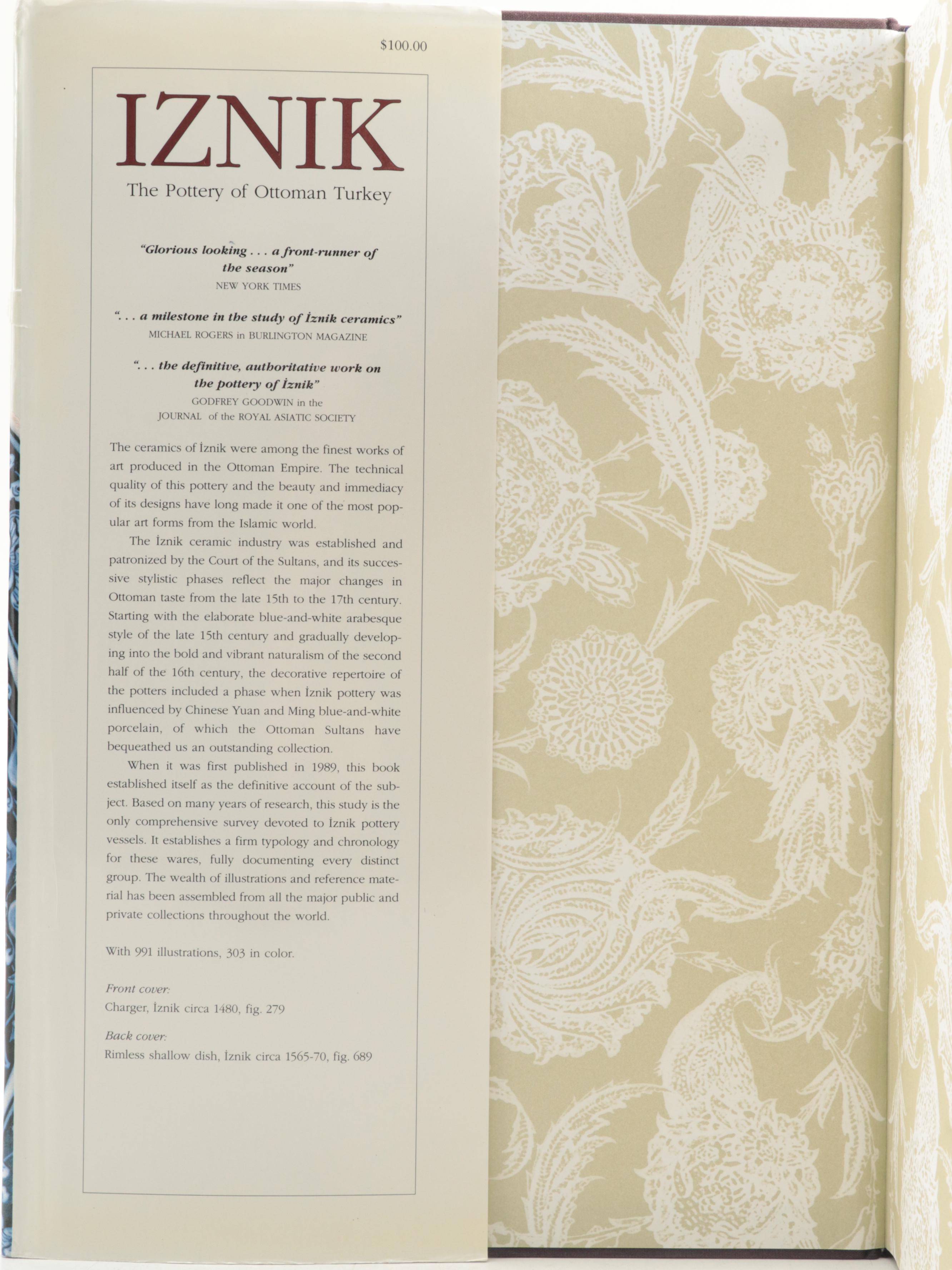 "Iznik: The Pottery of Ottoman Turkey" by Nurhan Atasoy and Julian Raby, 1994