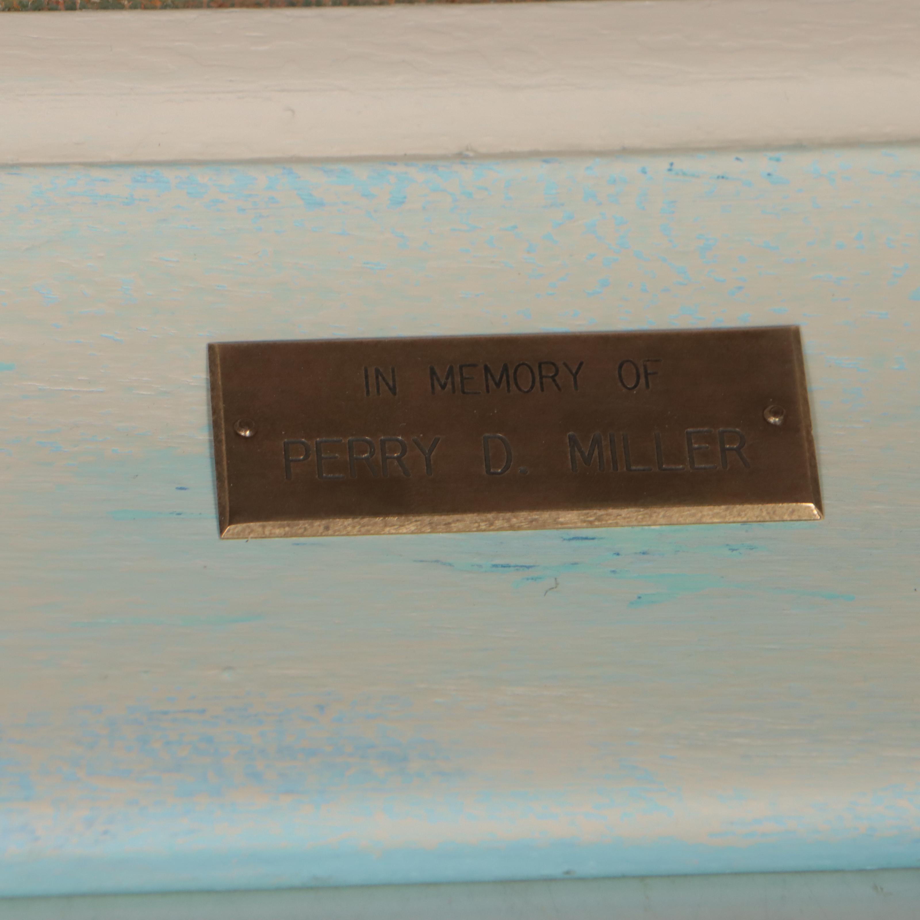 Hannah Childs Oil Painting "Church on the Hill / Skinner Lake, Michigan," 1955