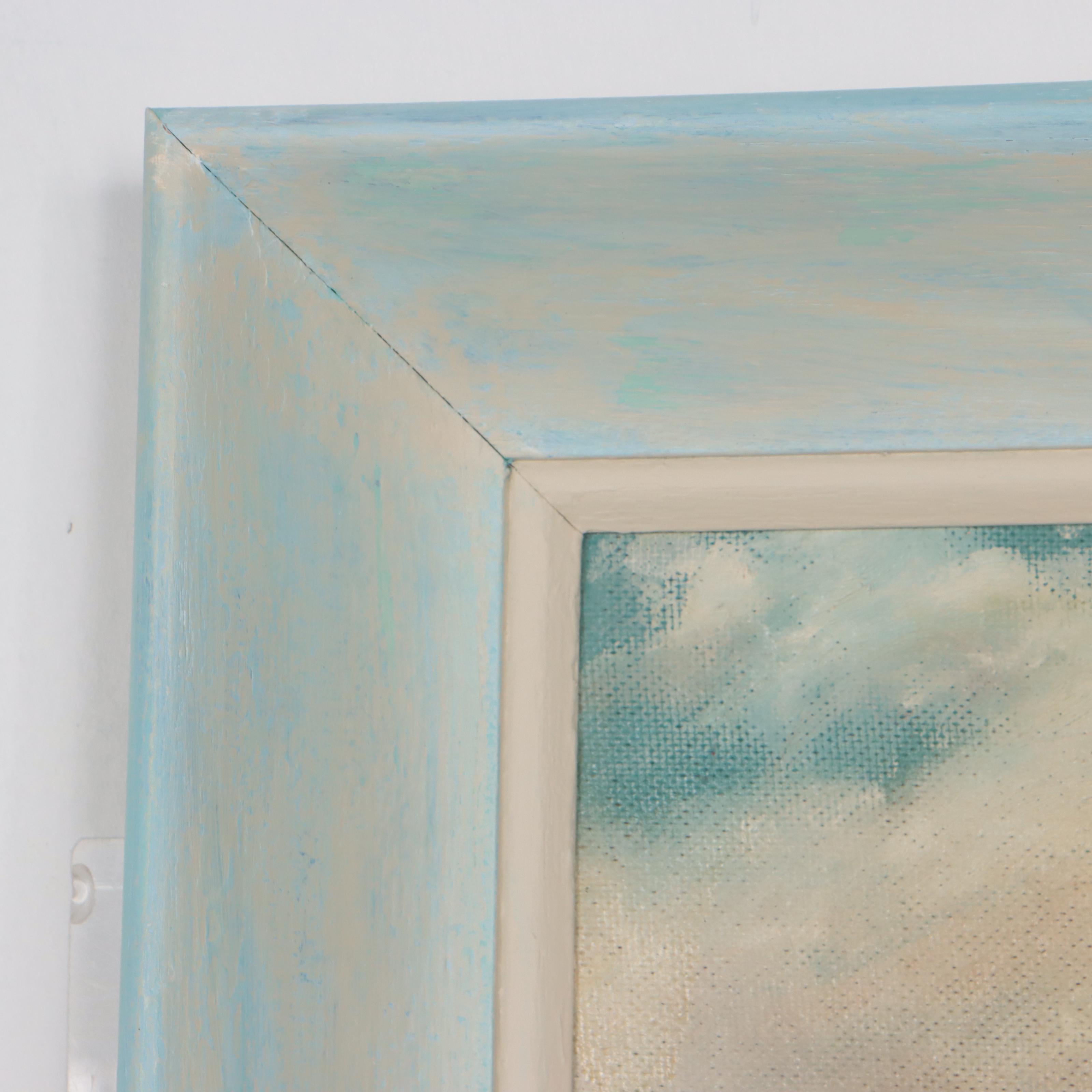 Hannah Childs Oil Painting "Church on the Hill / Skinner Lake, Michigan," 1955