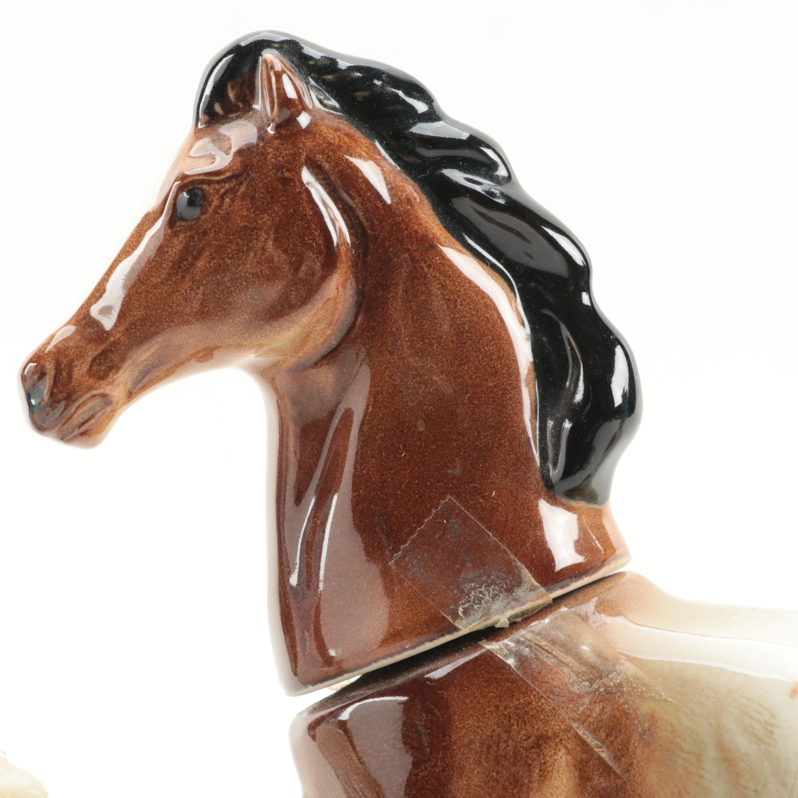 Jim Beam Regal China Pearl Harbor, Churchill Downs and Appaloosa Decanters