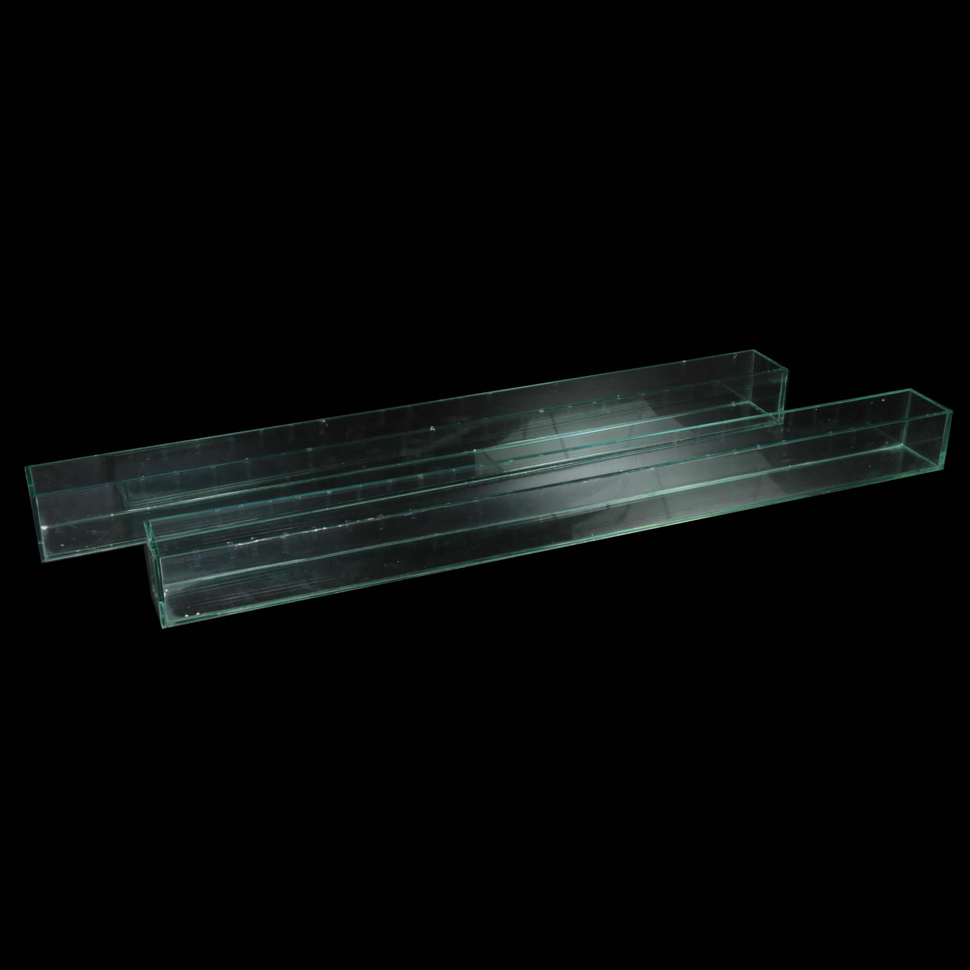 Accent Decor Contemporary Clear Glass Planters