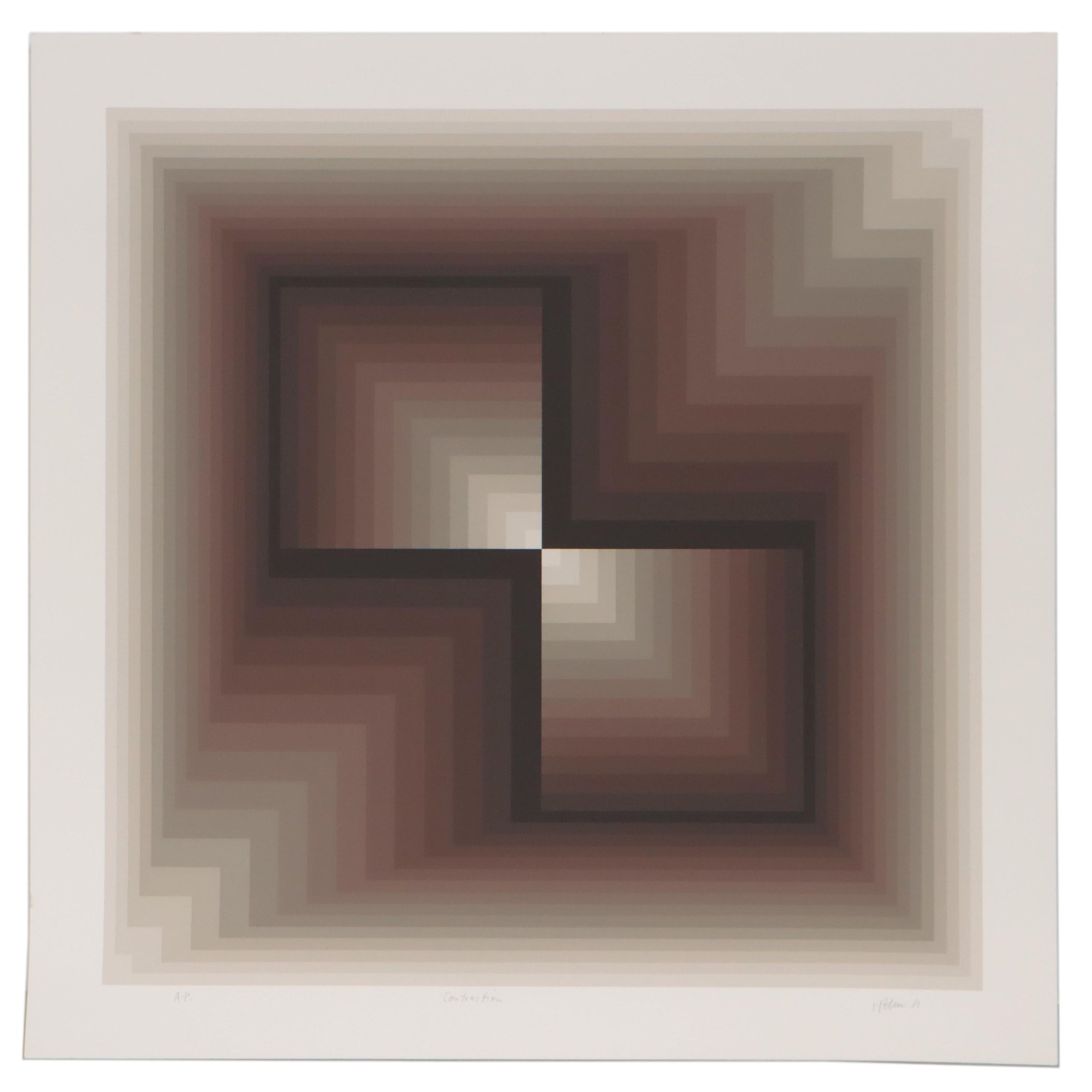 Jurgen Peters Serigraph "Contraction," 1981