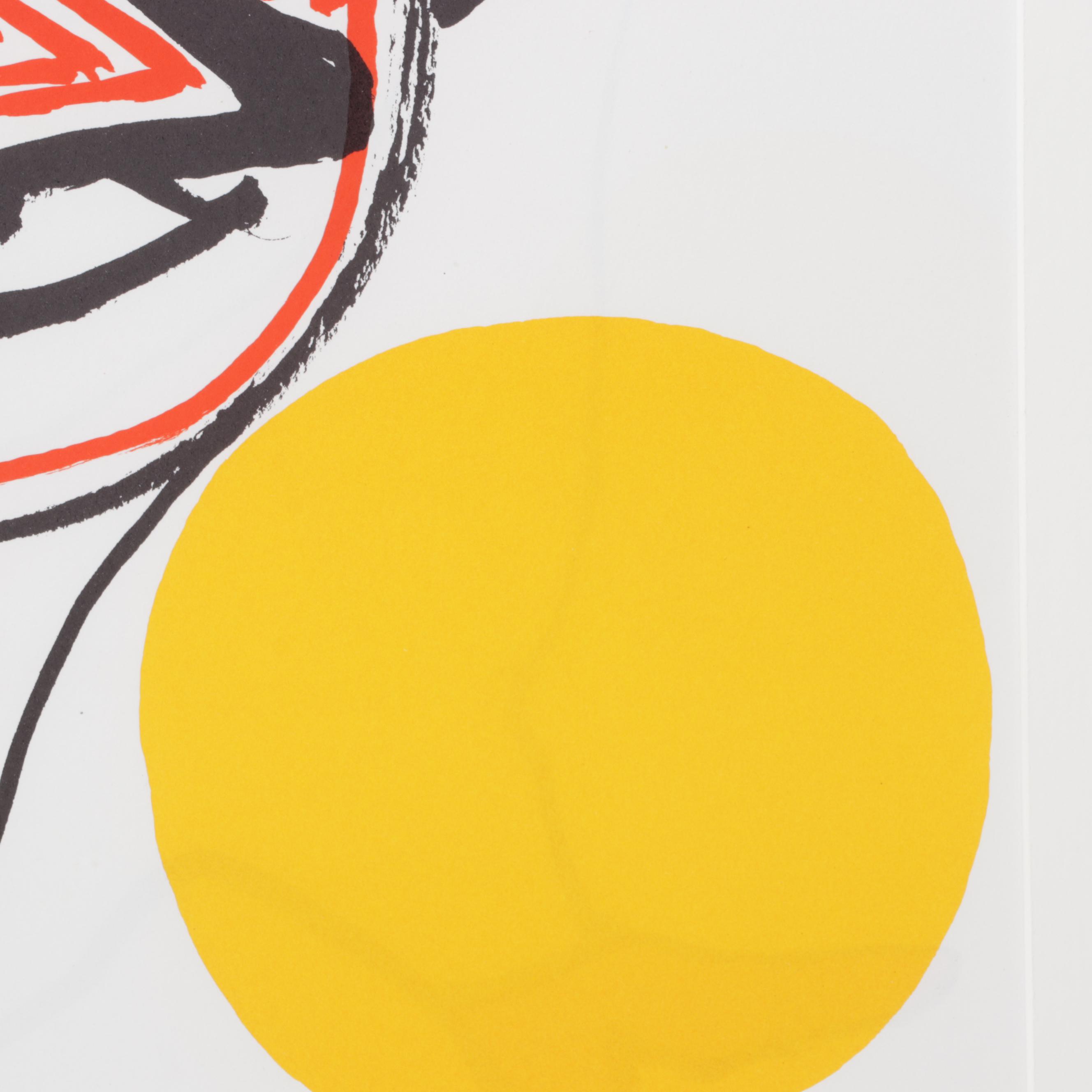 Alexander Calder Double-Page Color Lithograph for "Derrière le Miroir," 1976