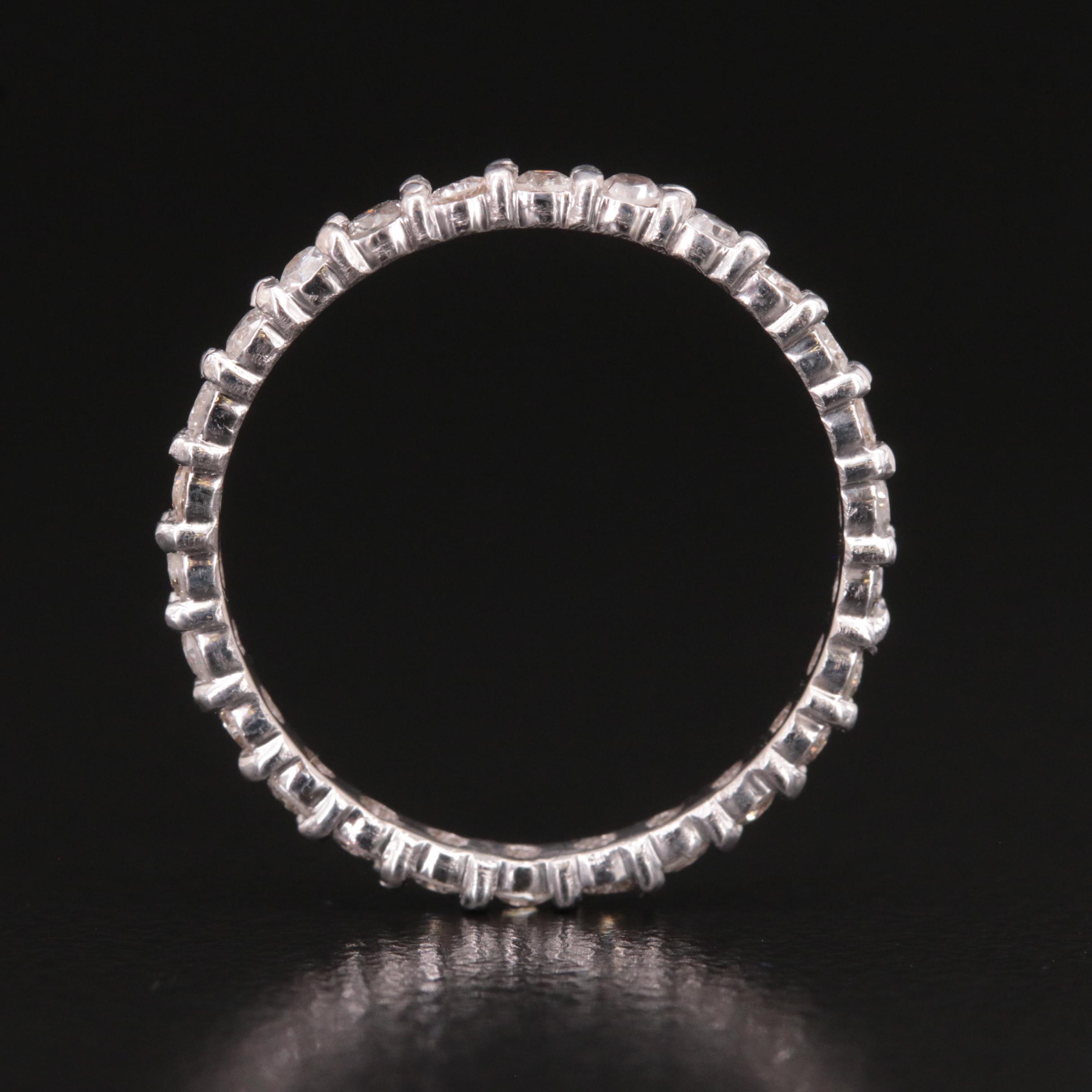 14K 0.75 CTW and 0.76 CTW Diamond Eternity Bands