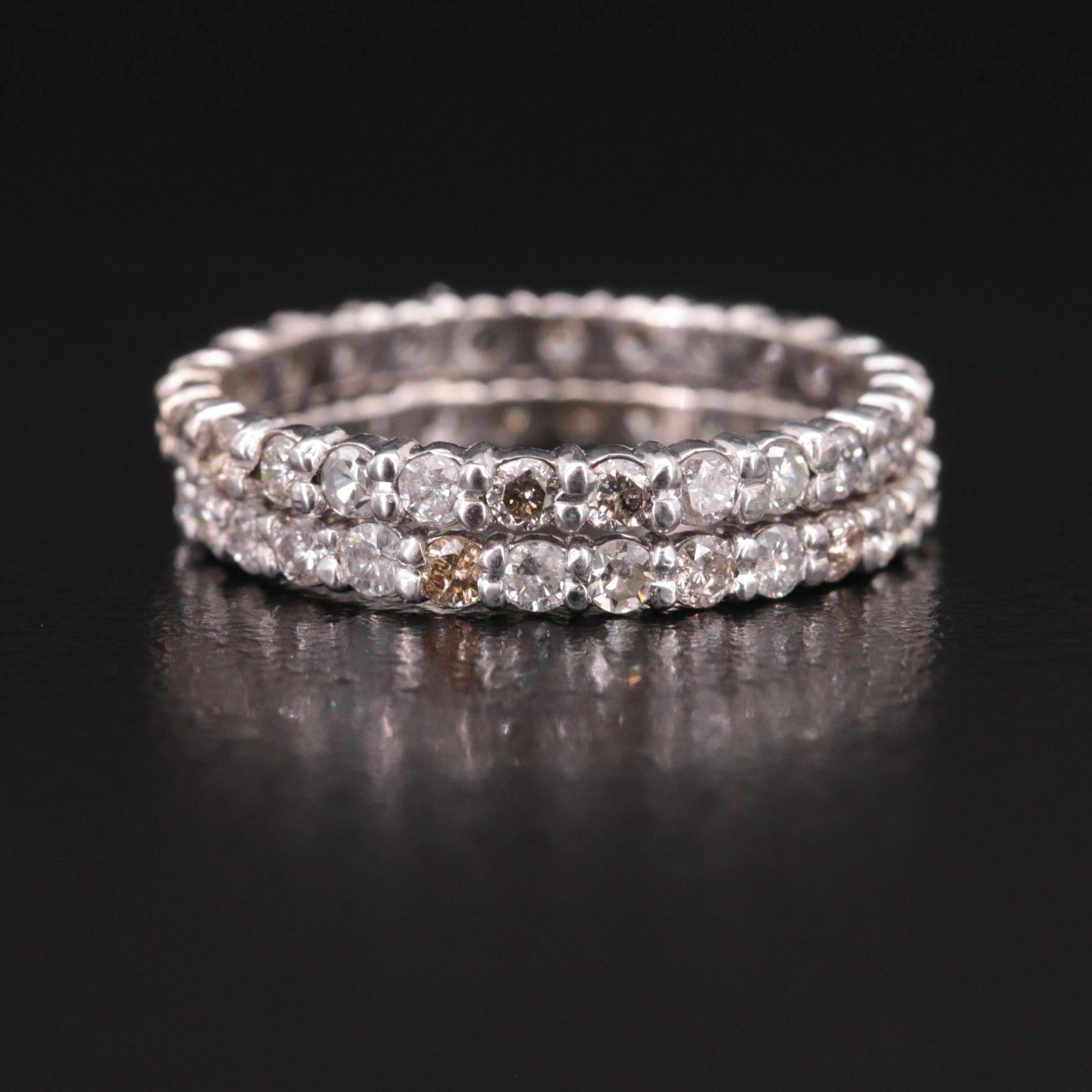 14K 1.52 CTW Diamond Eternity Bands