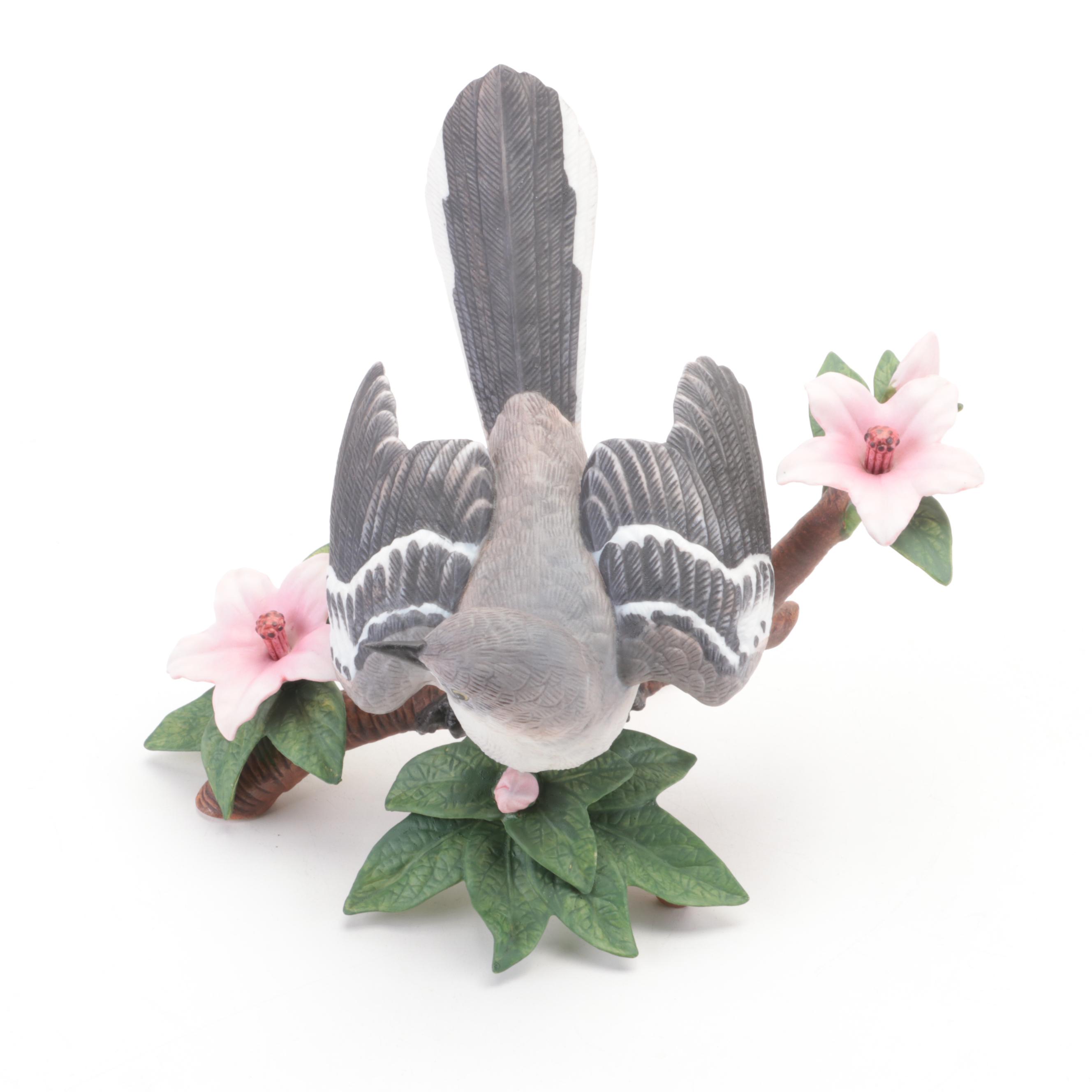 Lenox "Northern Mockingbird with Other Porcelain Animal Figurines