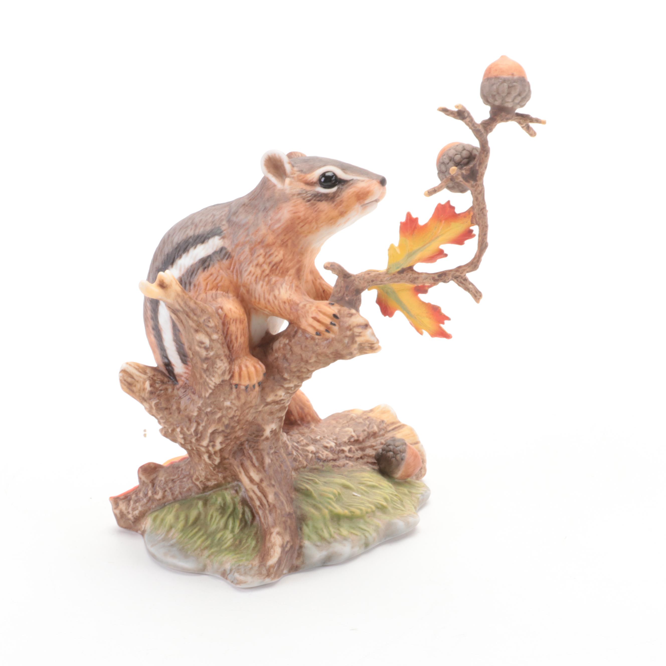 Lenox "Northern Mockingbird with Other Porcelain Animal Figurines