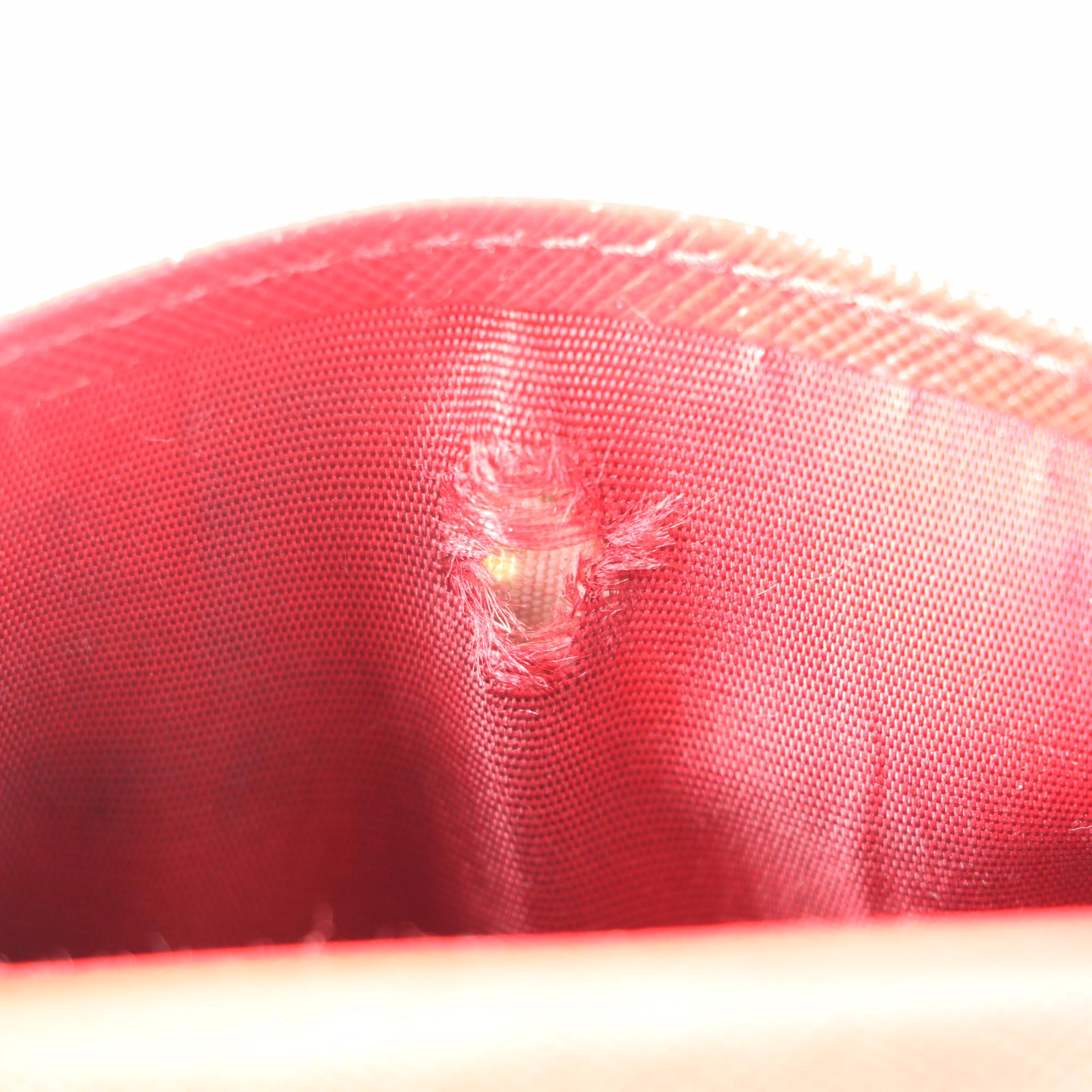 Prada Compact Wallet in Red Saffiano Leather