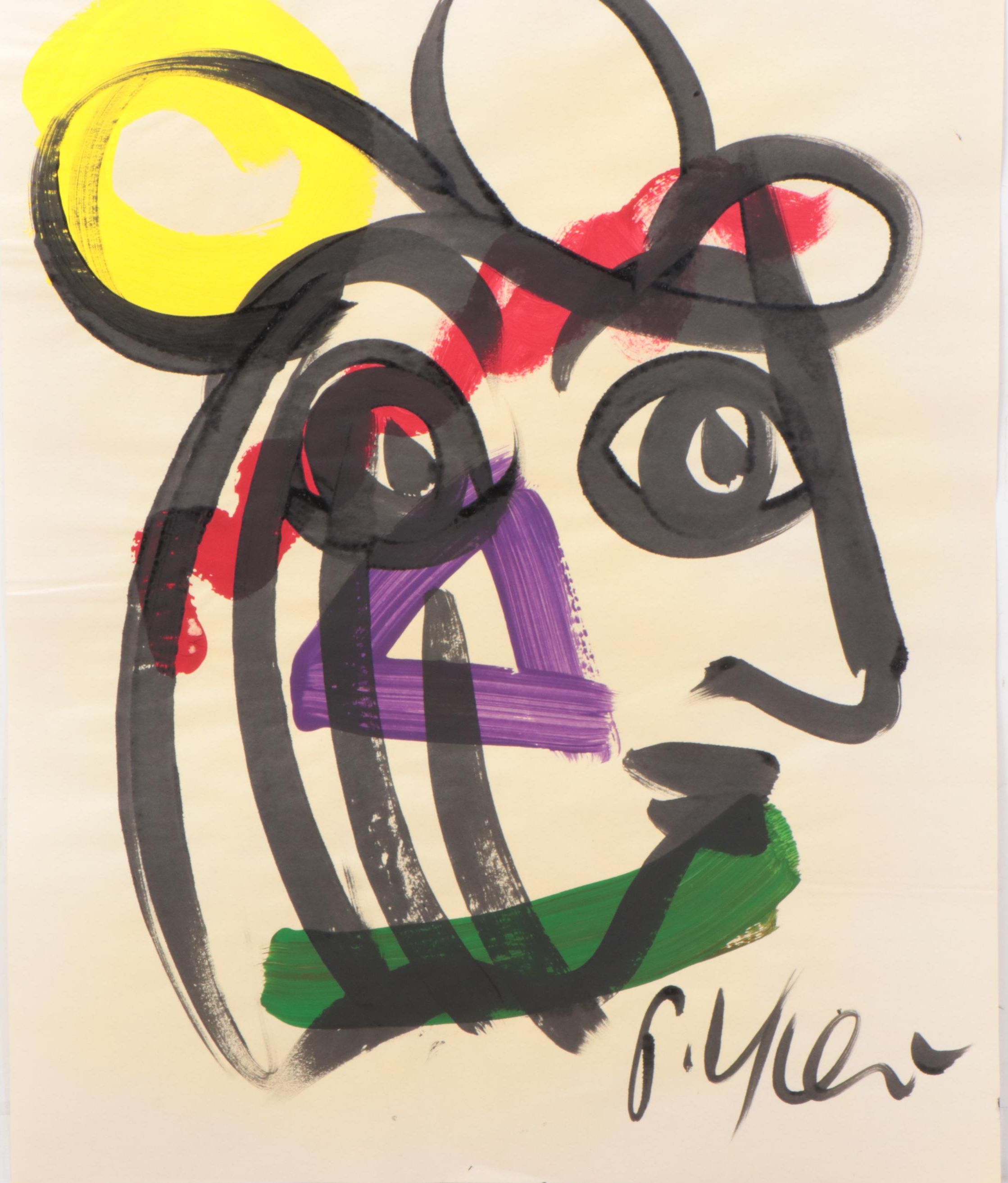 Peter Keil Abstract Acrylic Portrait