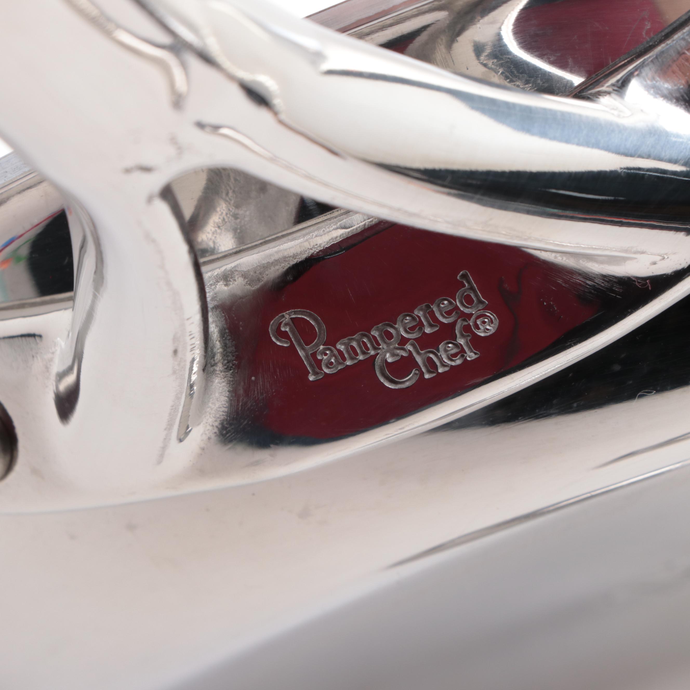 The Pampered Chef Nonstick Wok, Glass Lid, and Stainless Sauté Pans