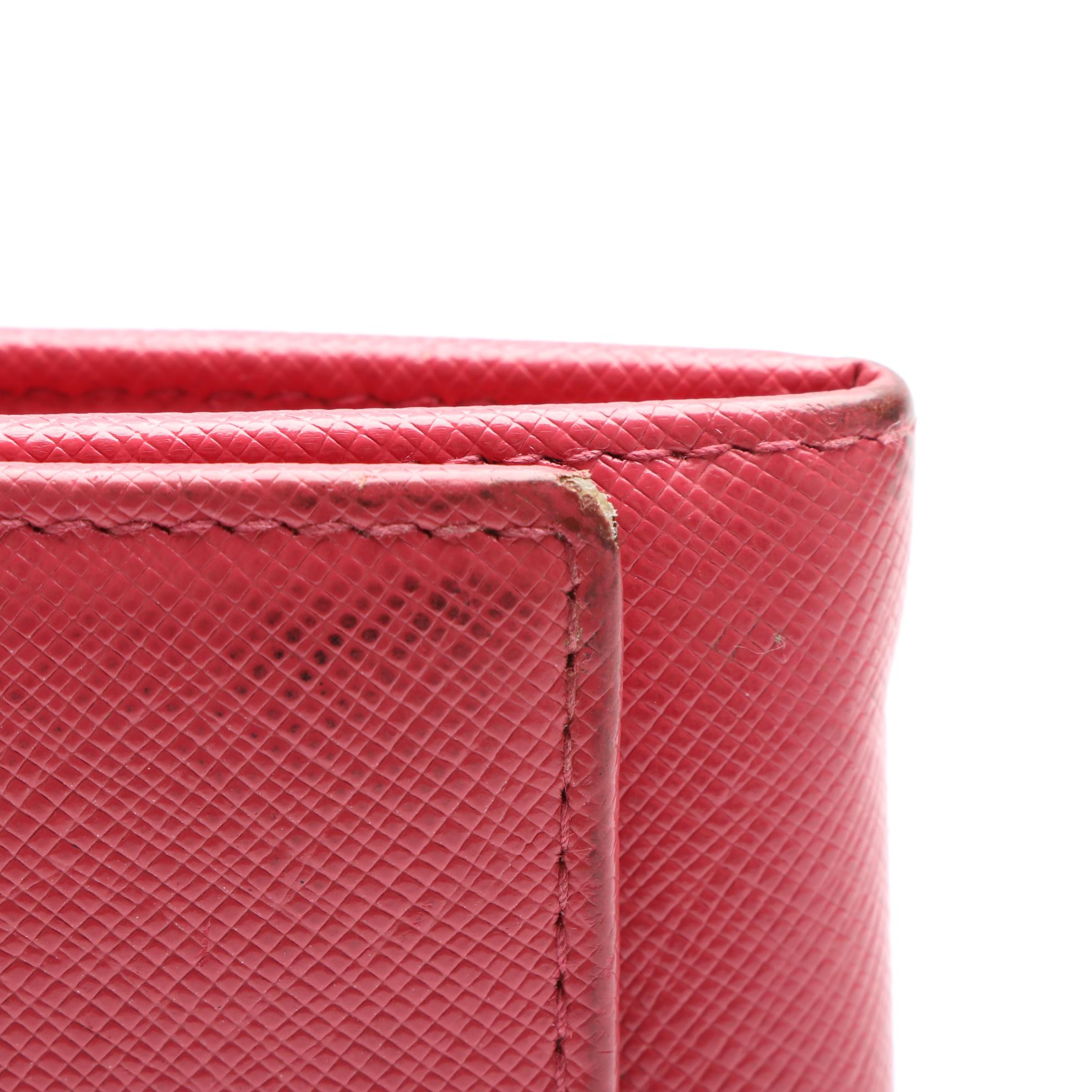 Prada Continental Wallet in Saffiano Leather