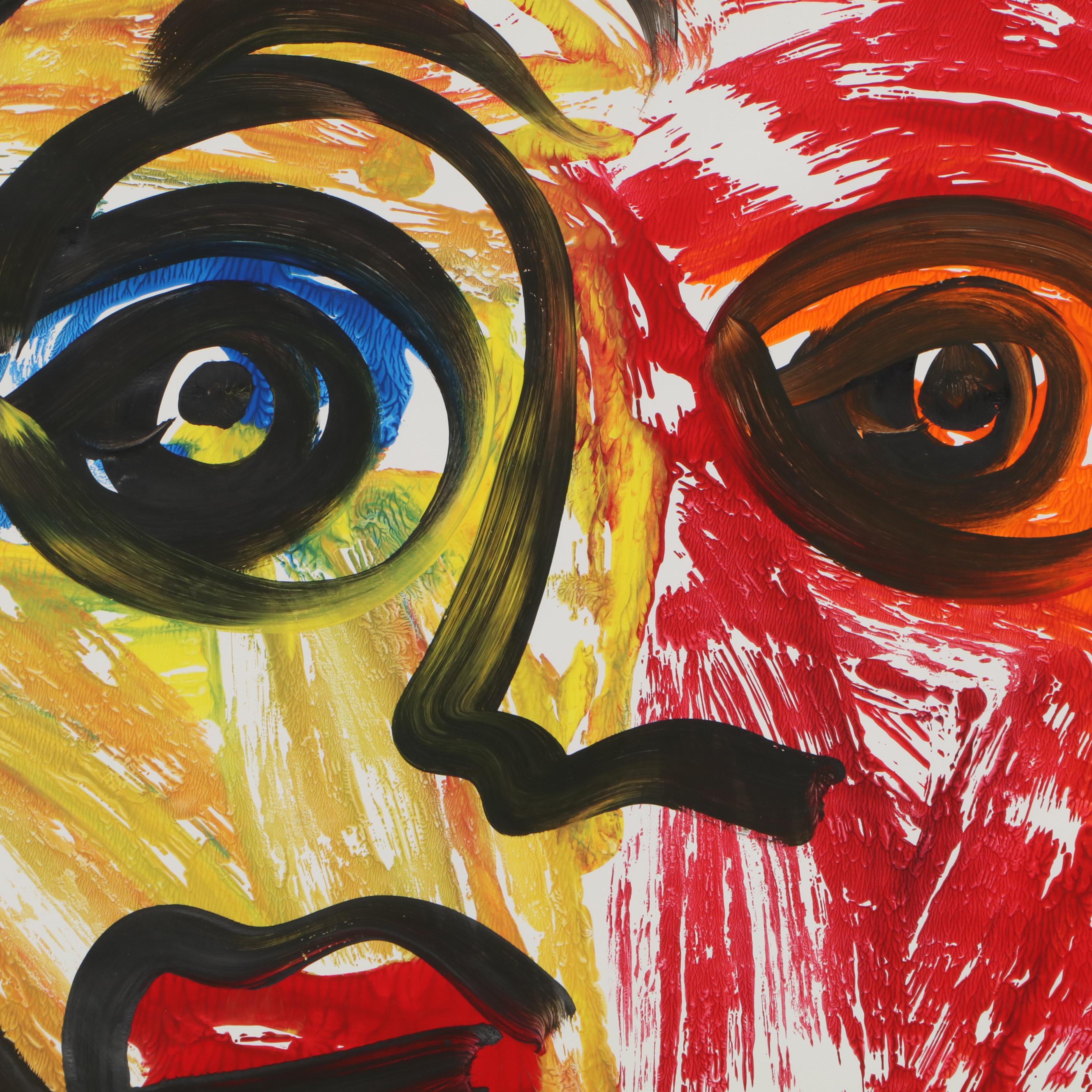 Peter Keil Abstract Acrylic Portrait