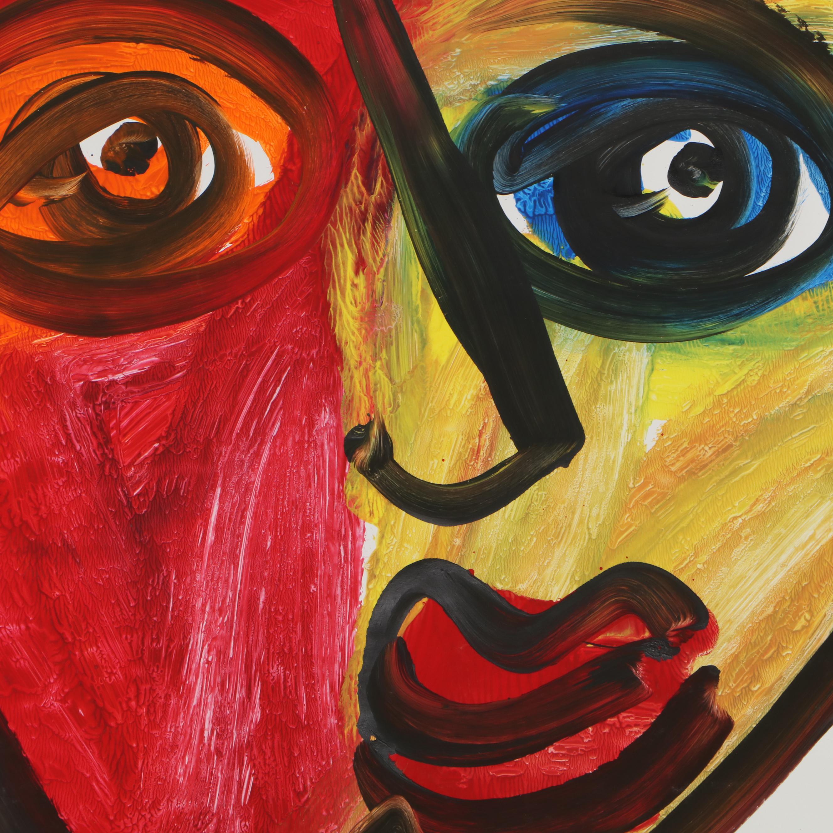 Peter Keil Abstract Acrylic Portrait