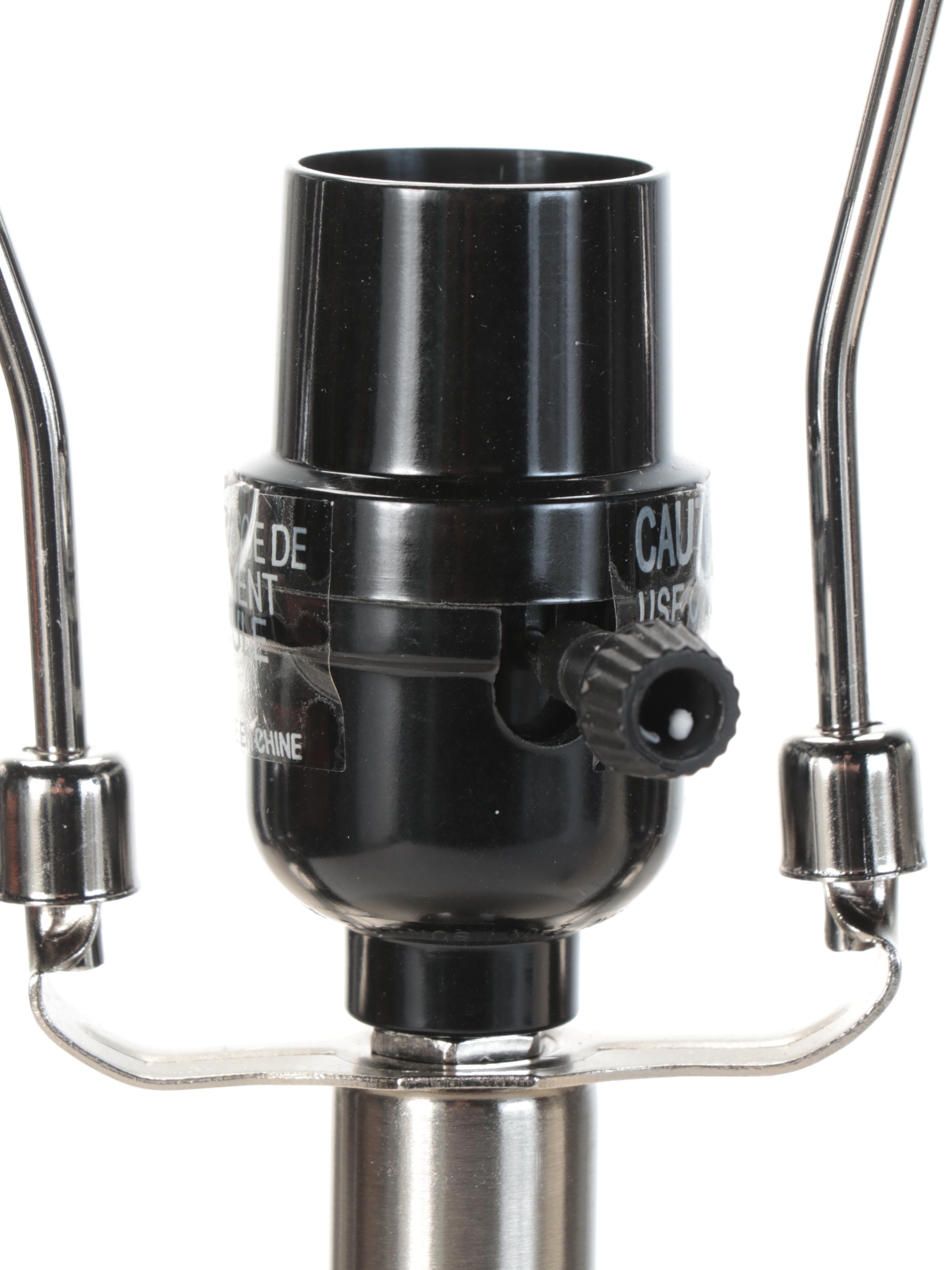 Décor Therapy "Maputo" Embossed Honeycomb Motif Ceramic Table Lamps, 2021