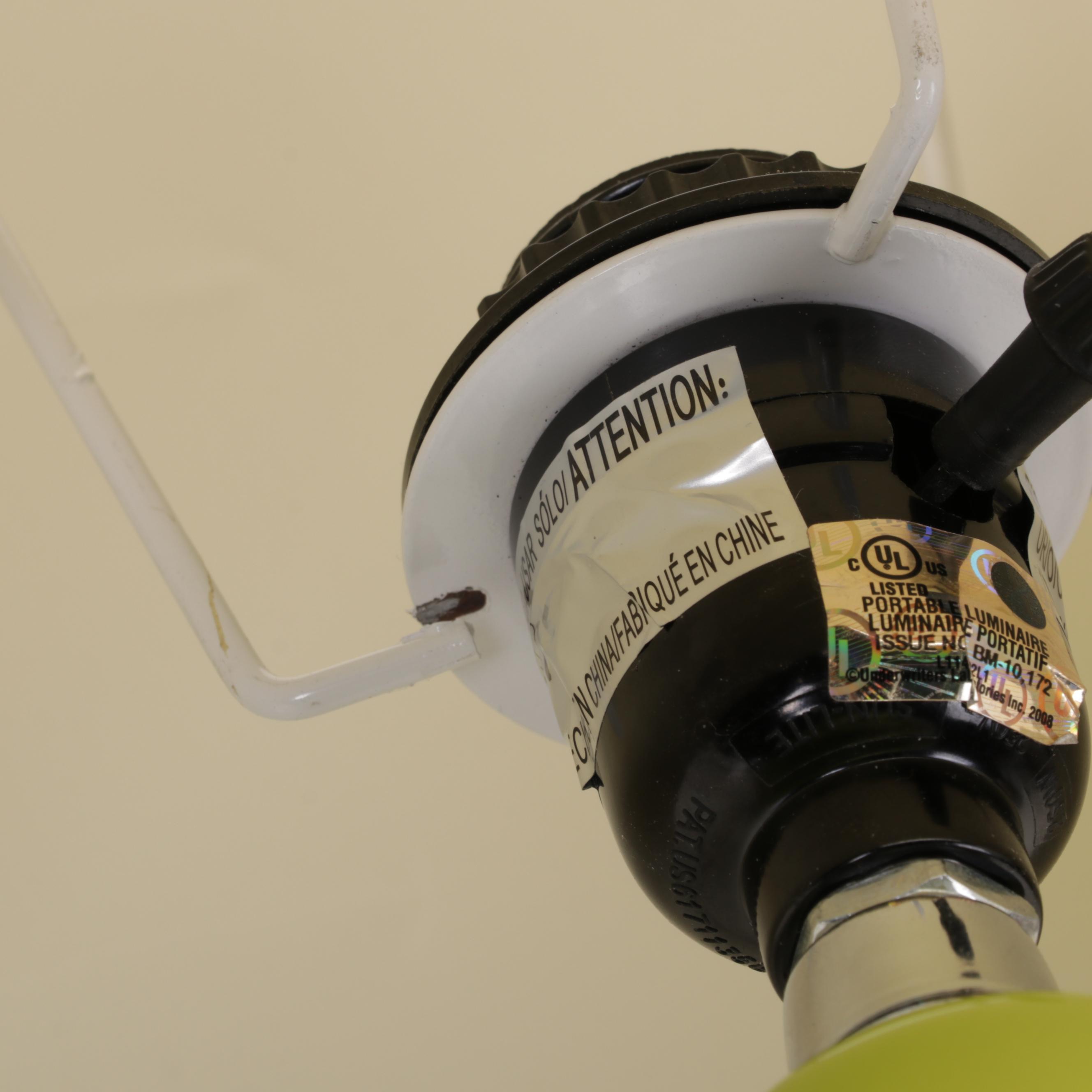 Happy Chic by Jonathan Adler Green Ceramic Lamp and Confetti Glass Table Lamp