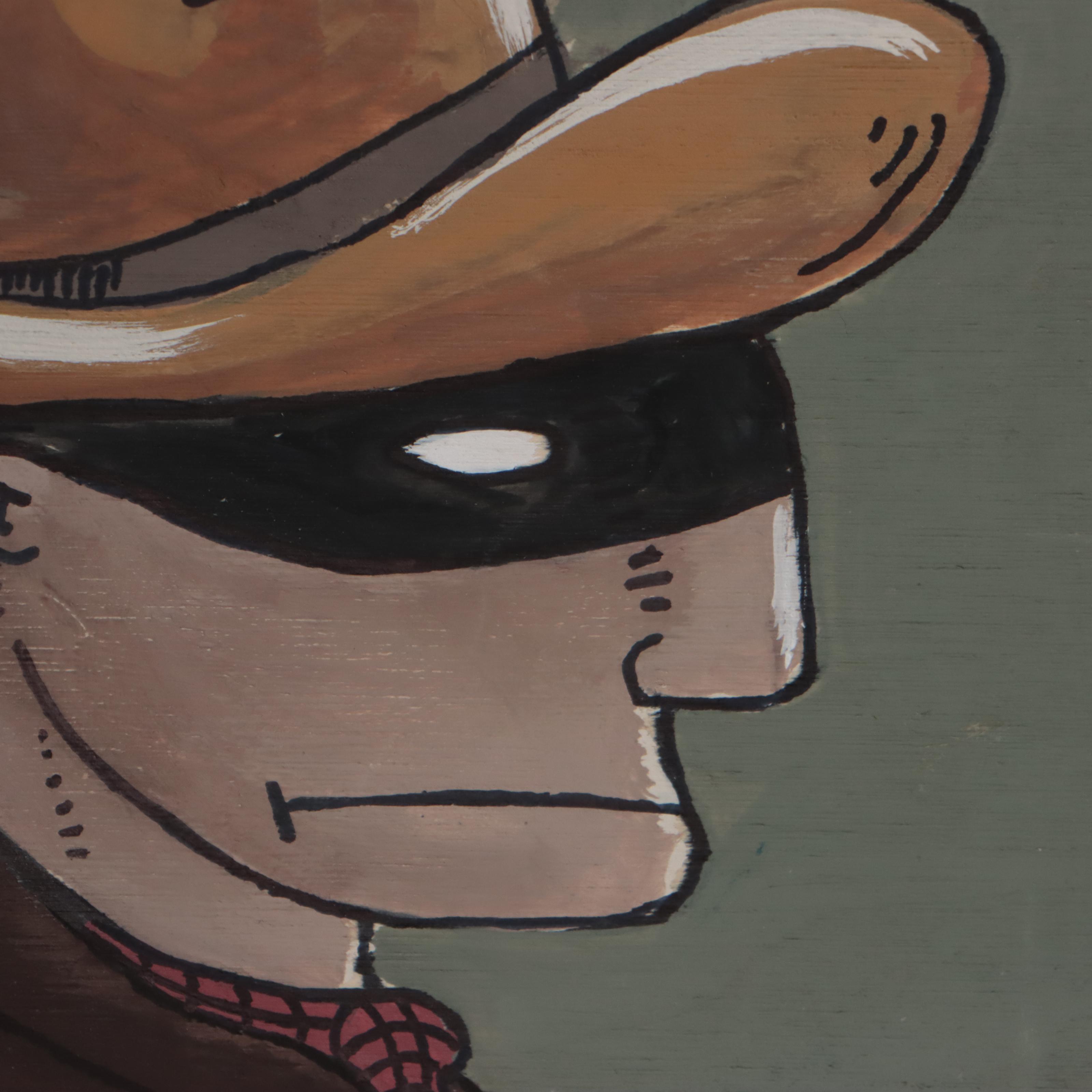 Aaron Wooten Acrylic Painting "The Lone Ranger," 2022