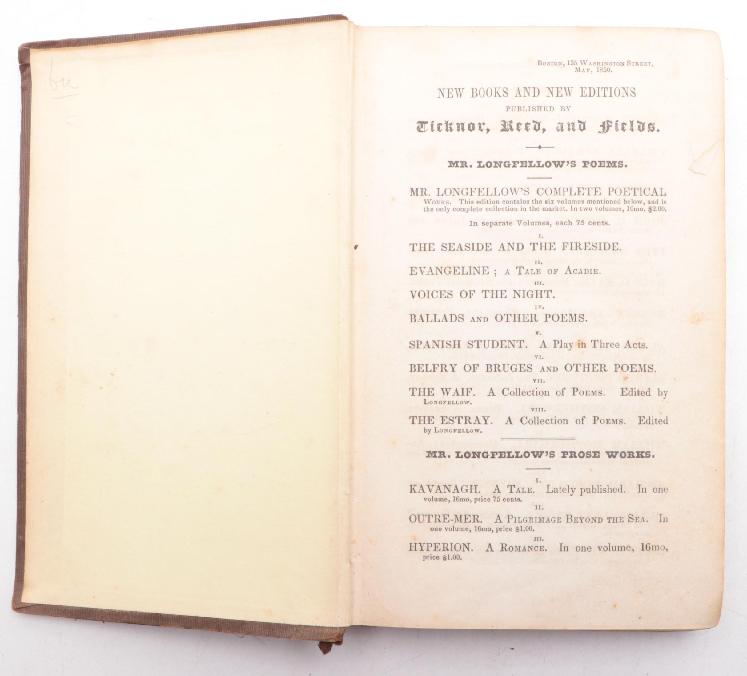 Second Edition "The Scarlet Letter" by Nathaniel Hawthorne, 1850