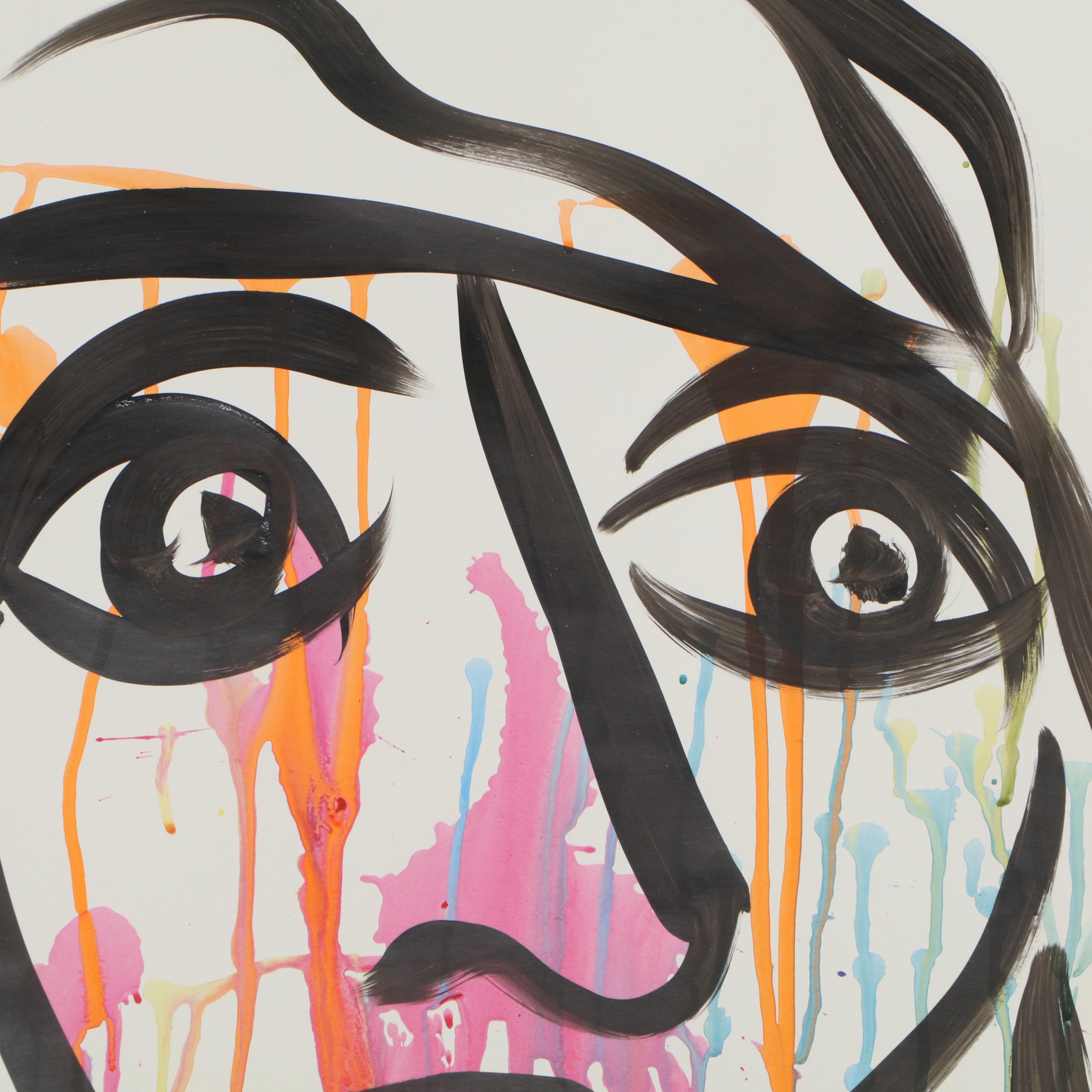 Peter Keil Abstract Acrylic Portrait