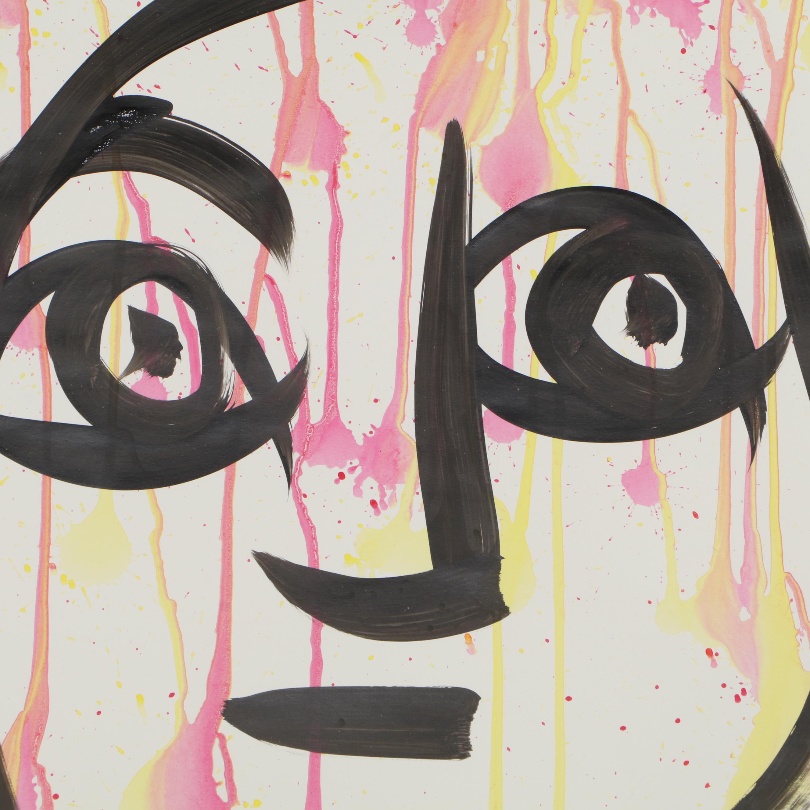 Peter Keil Abstract Acrylic Portrait