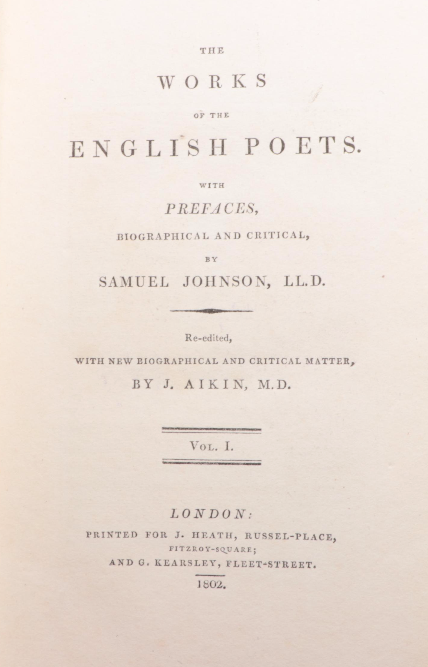 "The Poetical Works of Edmund Spenser" Complete Six-Volume Set, 1802