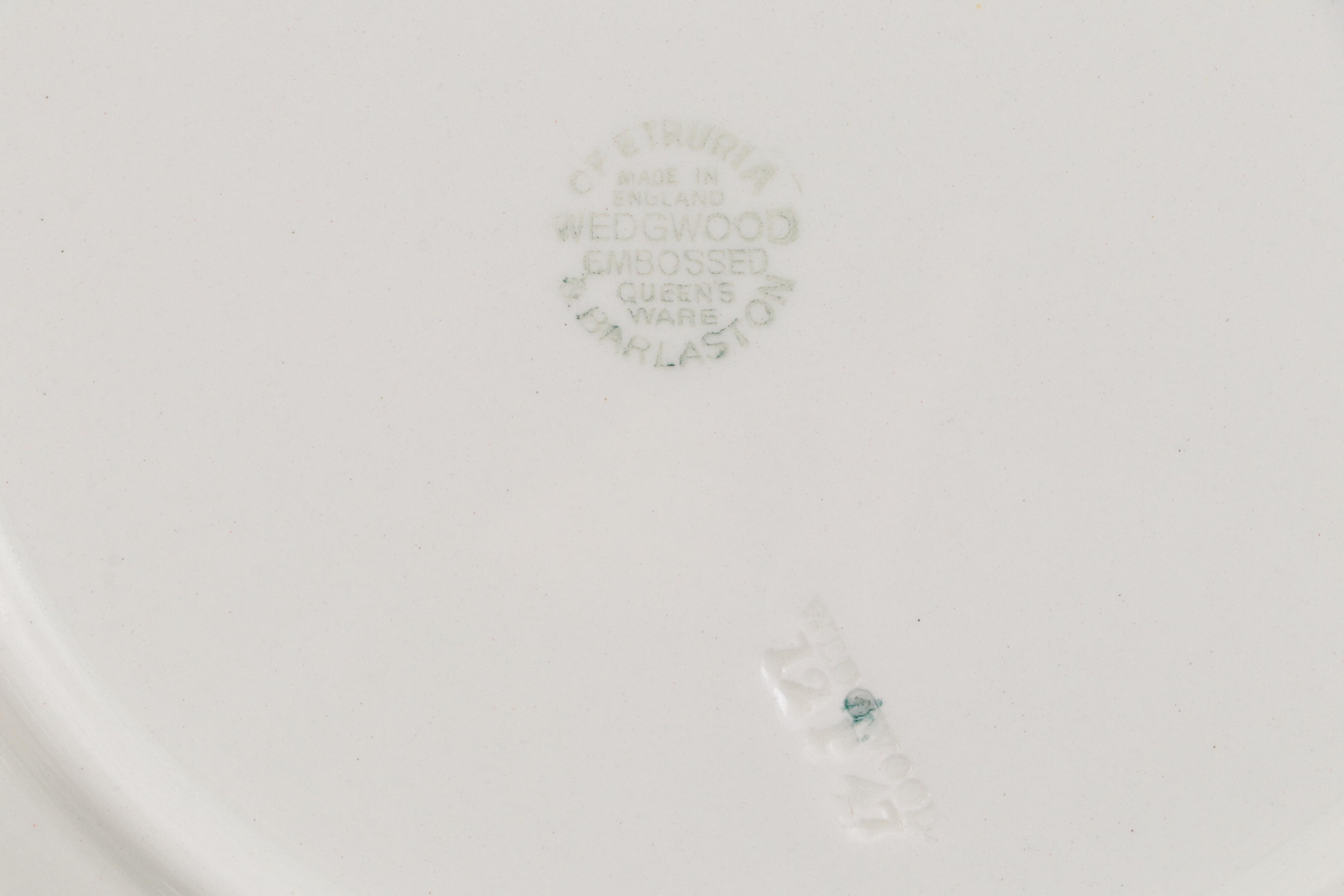 Wedgwood Embossed Lavender on Cream Queensware Dinnerware Collection