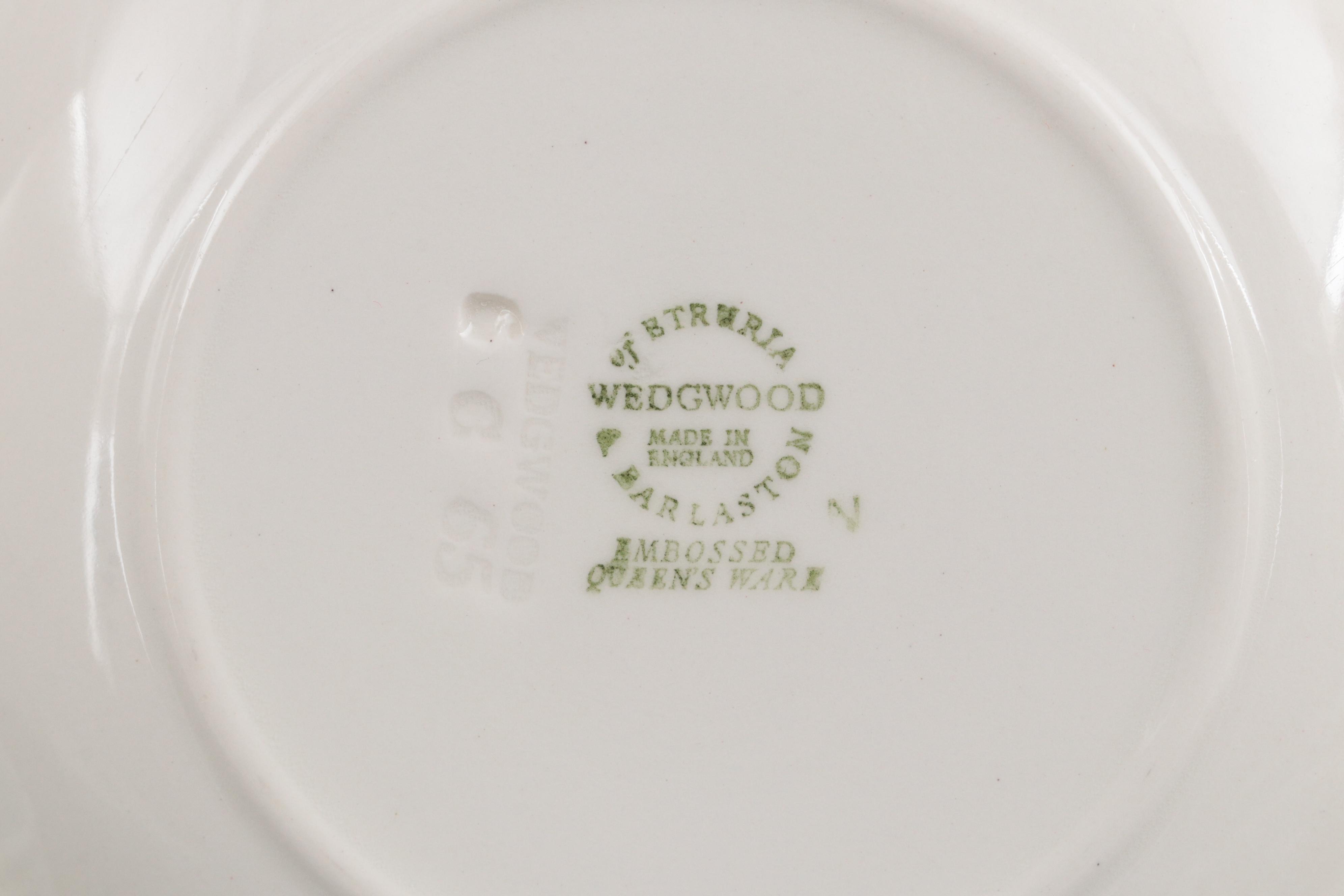 Wedgwood Embossed Lavender on Cream Queensware Dinnerware Collection