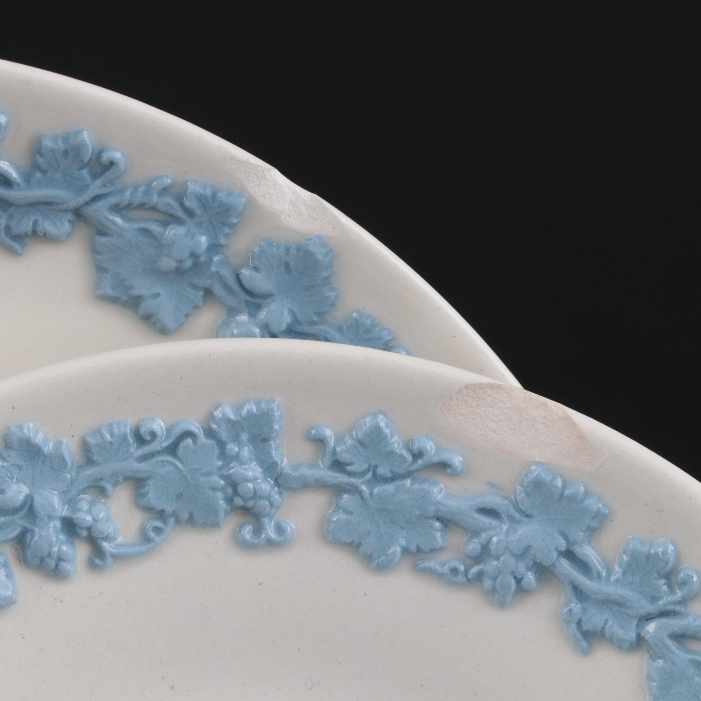 Wedgwood Embossed Lavender on Cream Queensware Dinnerware Collection