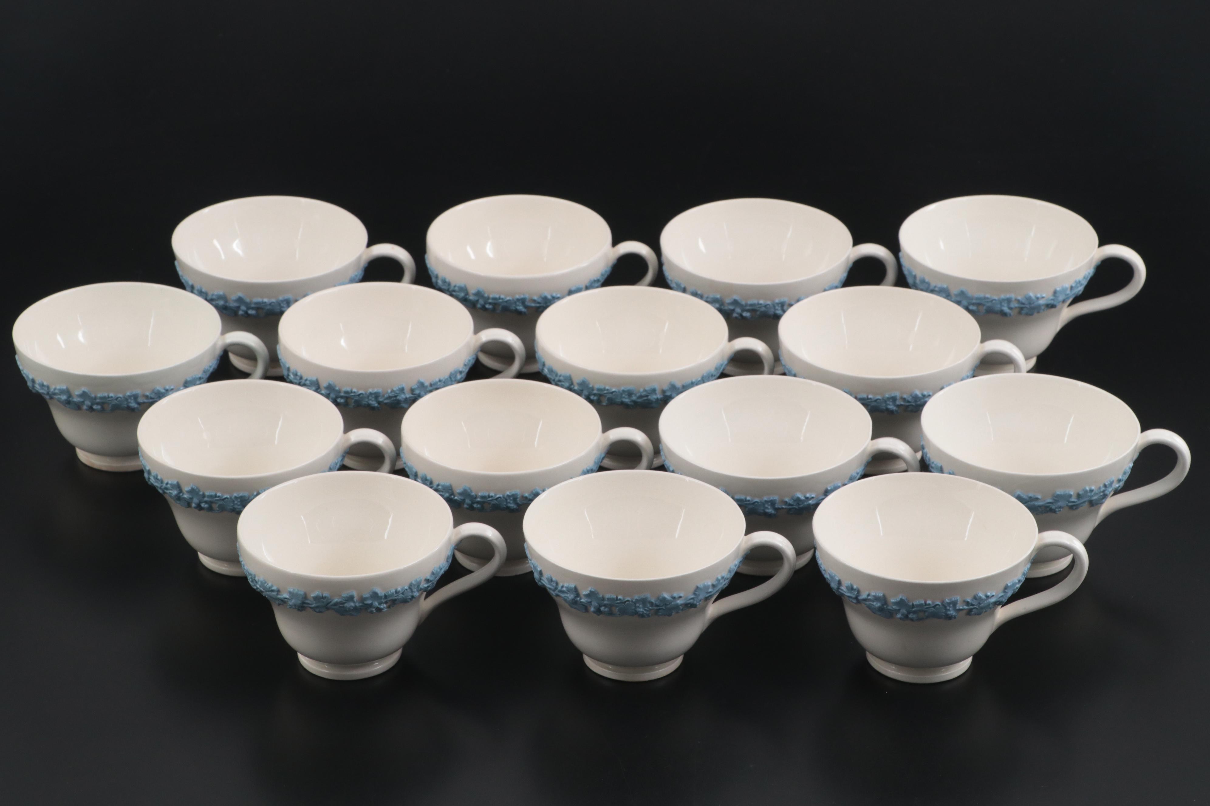 Wedgwood Embossed Lavender on Cream Queensware Dinnerware Collection