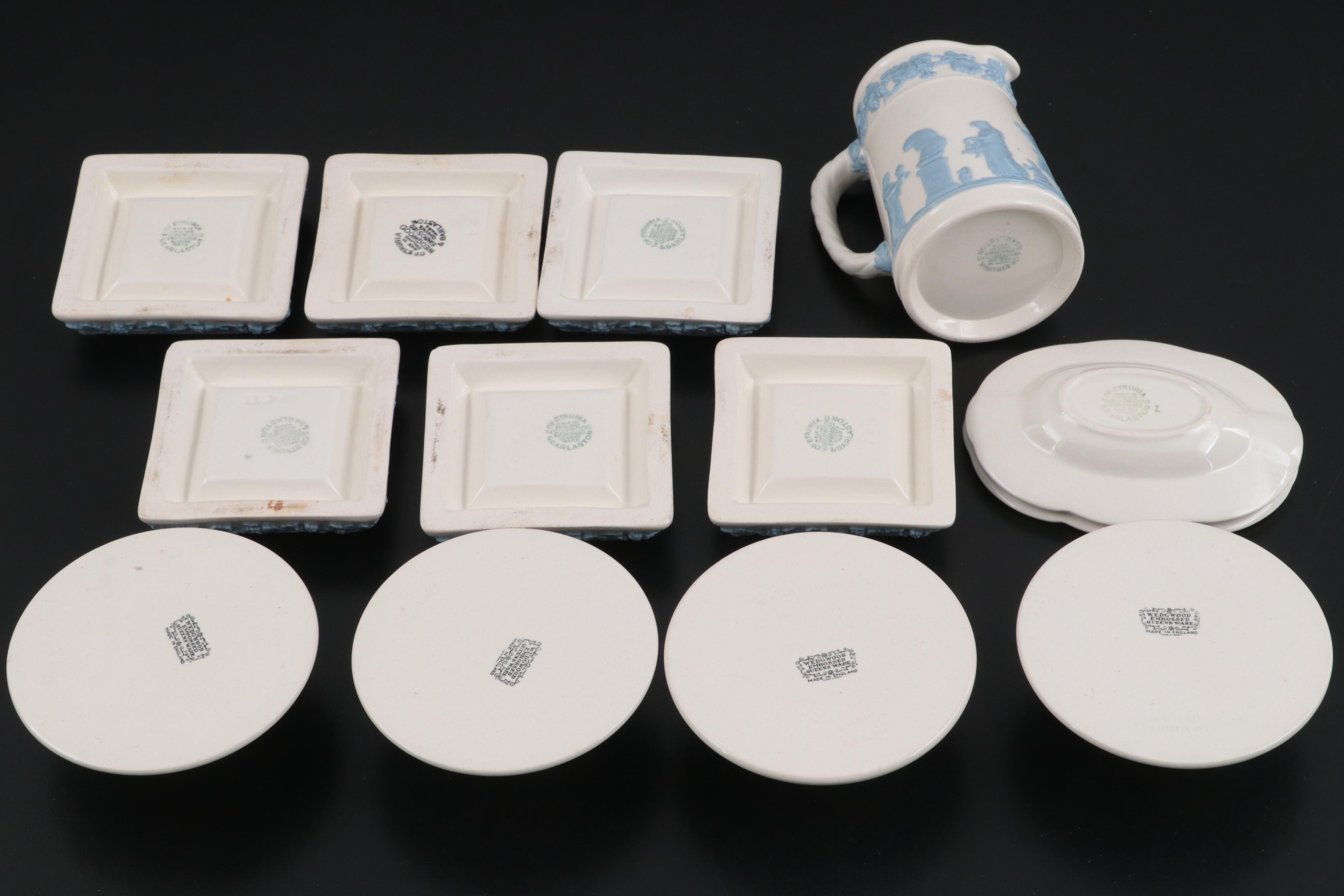 Wedgwood Embossed Lavender on Cream Queensware Dinnerware Collection