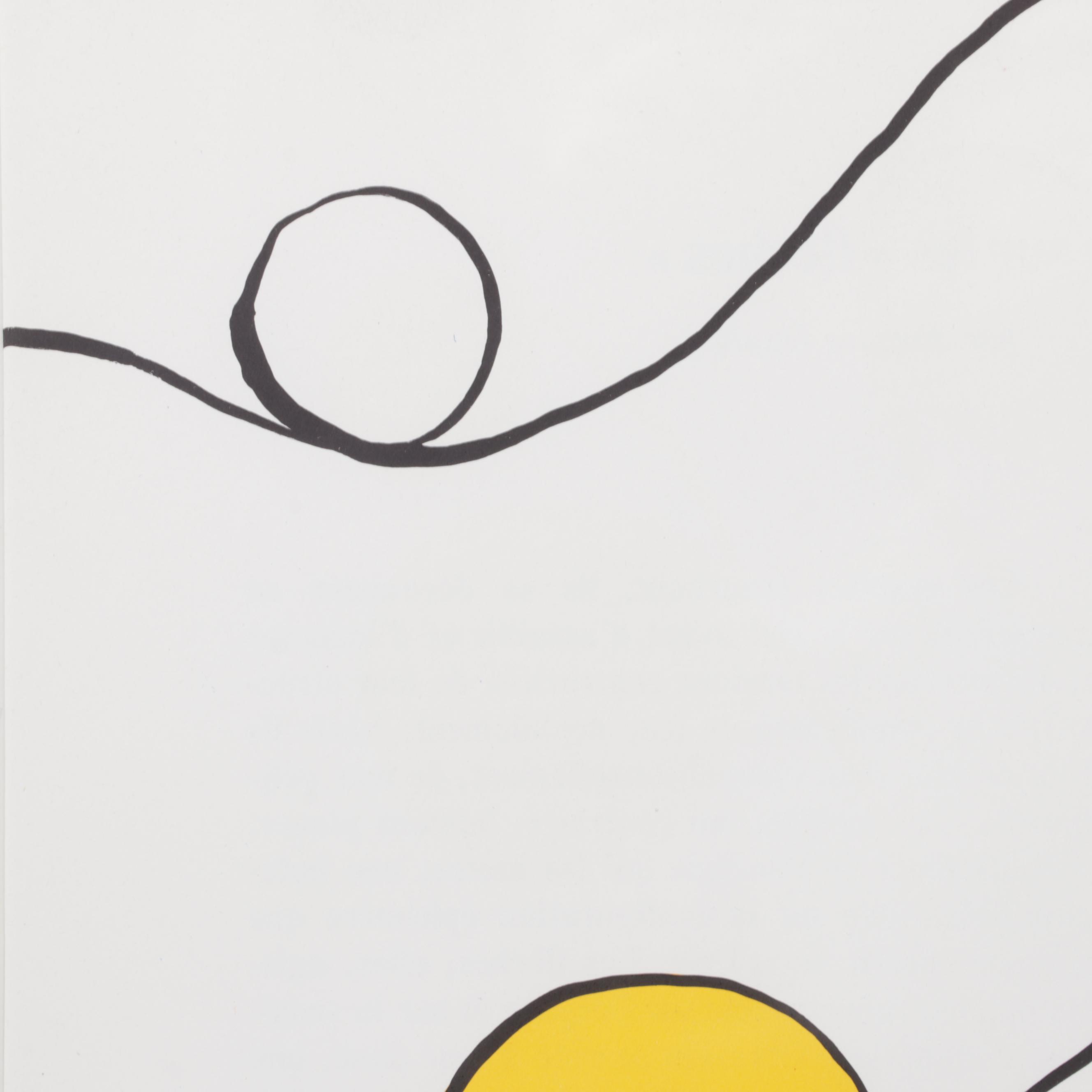 Alexander Calder Double-Page Color Lithograph for "Derrière le Miroir," 1968