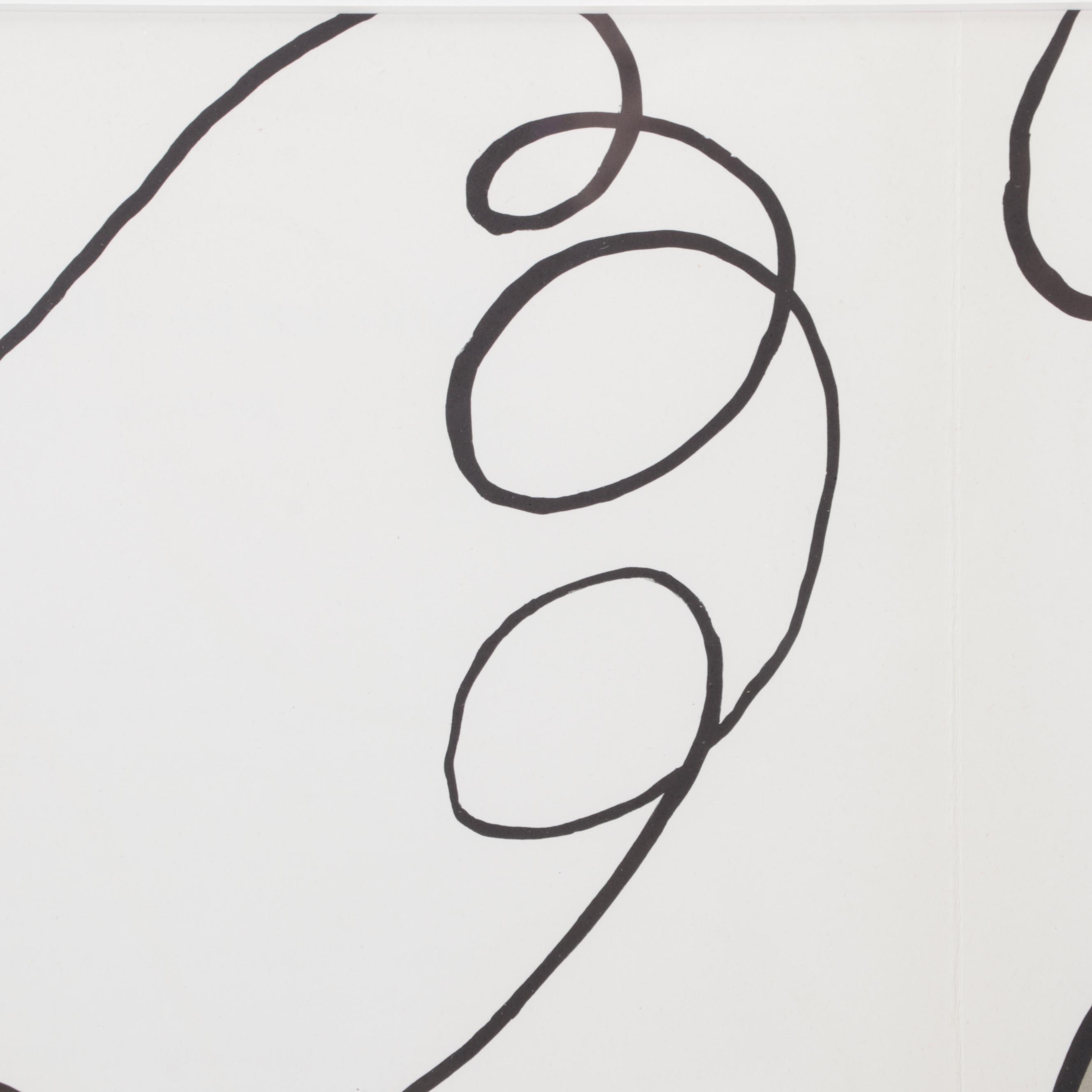 Alexander Calder Double-Page Color Lithograph for "Derrière le Miroir," 1968