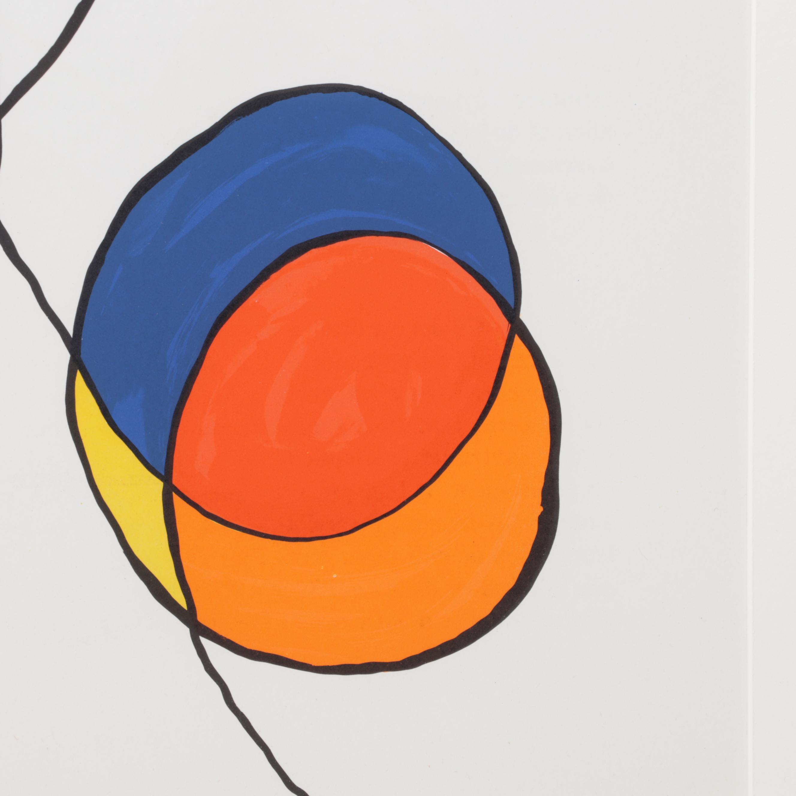 Alexander Calder Double-Page Color Lithograph for "Derrière le Miroir," 1968