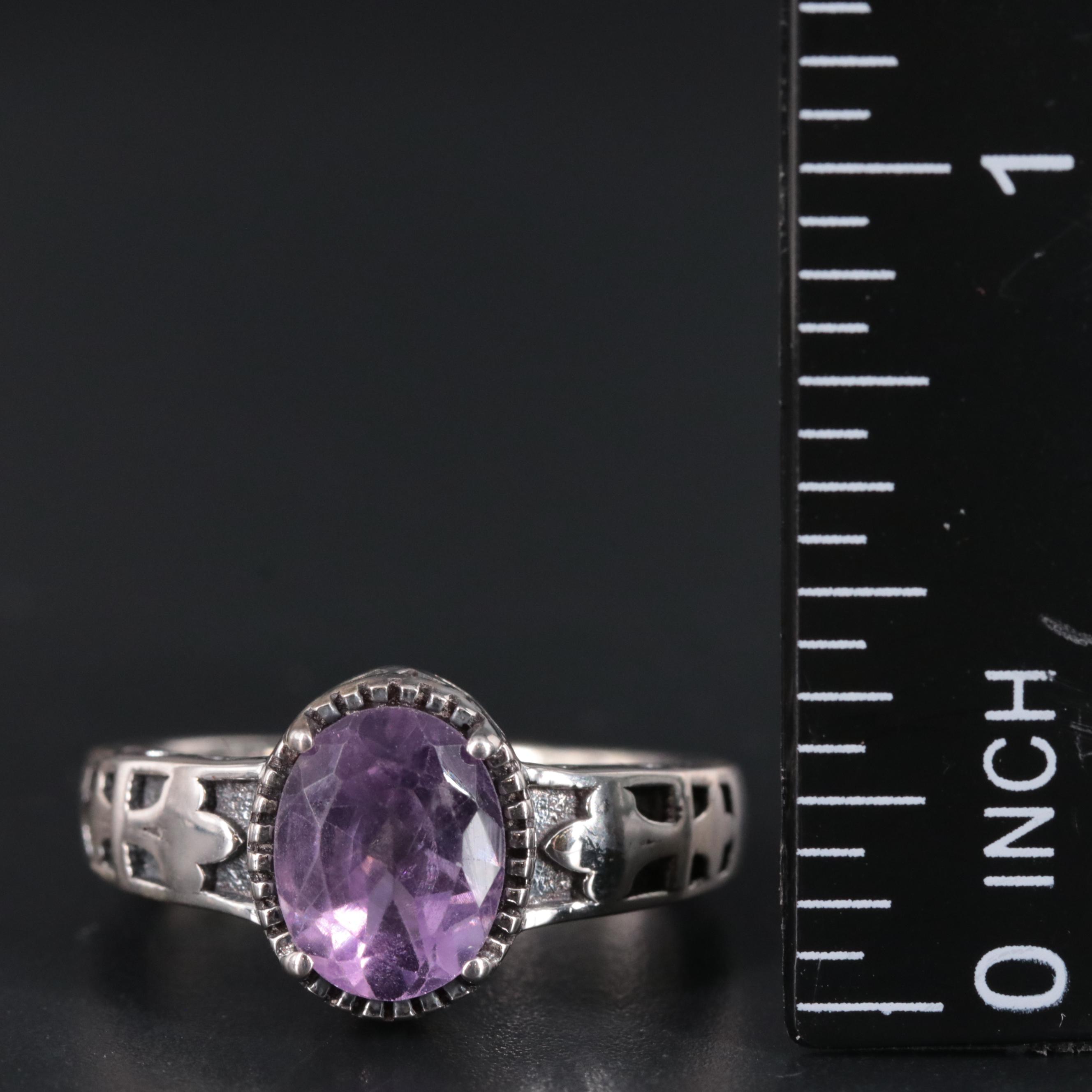 Sterling Silver Amethyst Ring