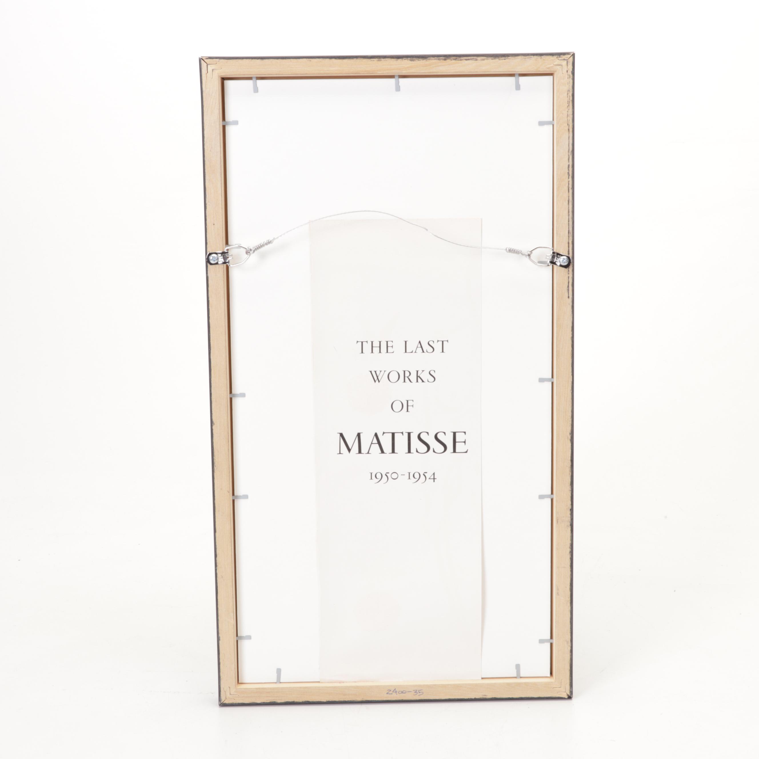 Photogravure After Henri Matisse for "Verve," 1958