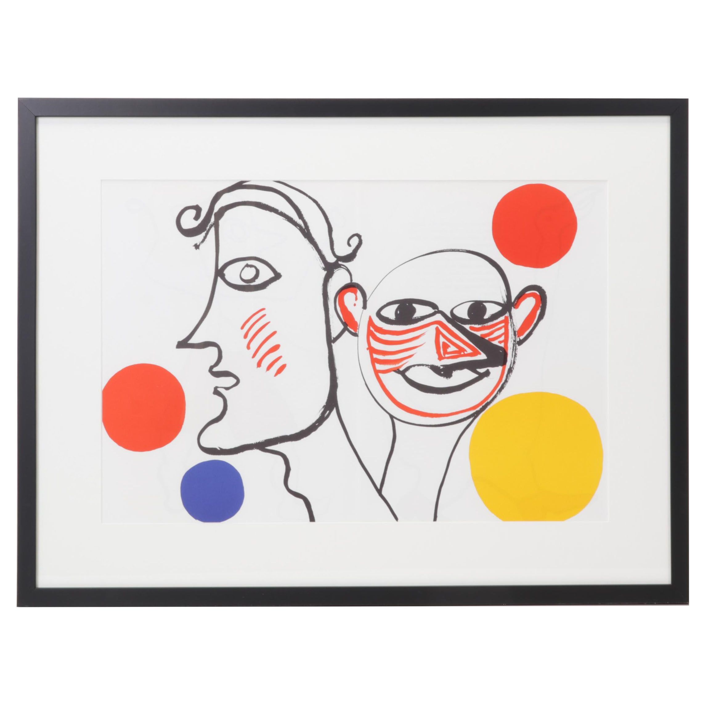 Alexander Calder Double-Page Color Lithograph for "Derrière le Miroir," 1976