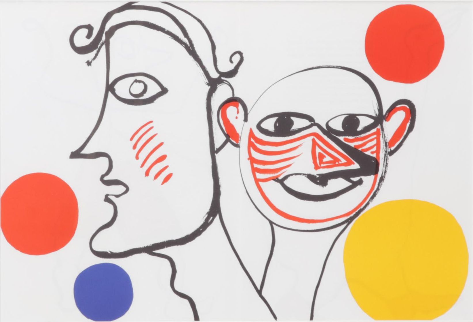 Alexander Calder Double-Page Color Lithograph for "Derrière le Miroir," 1976