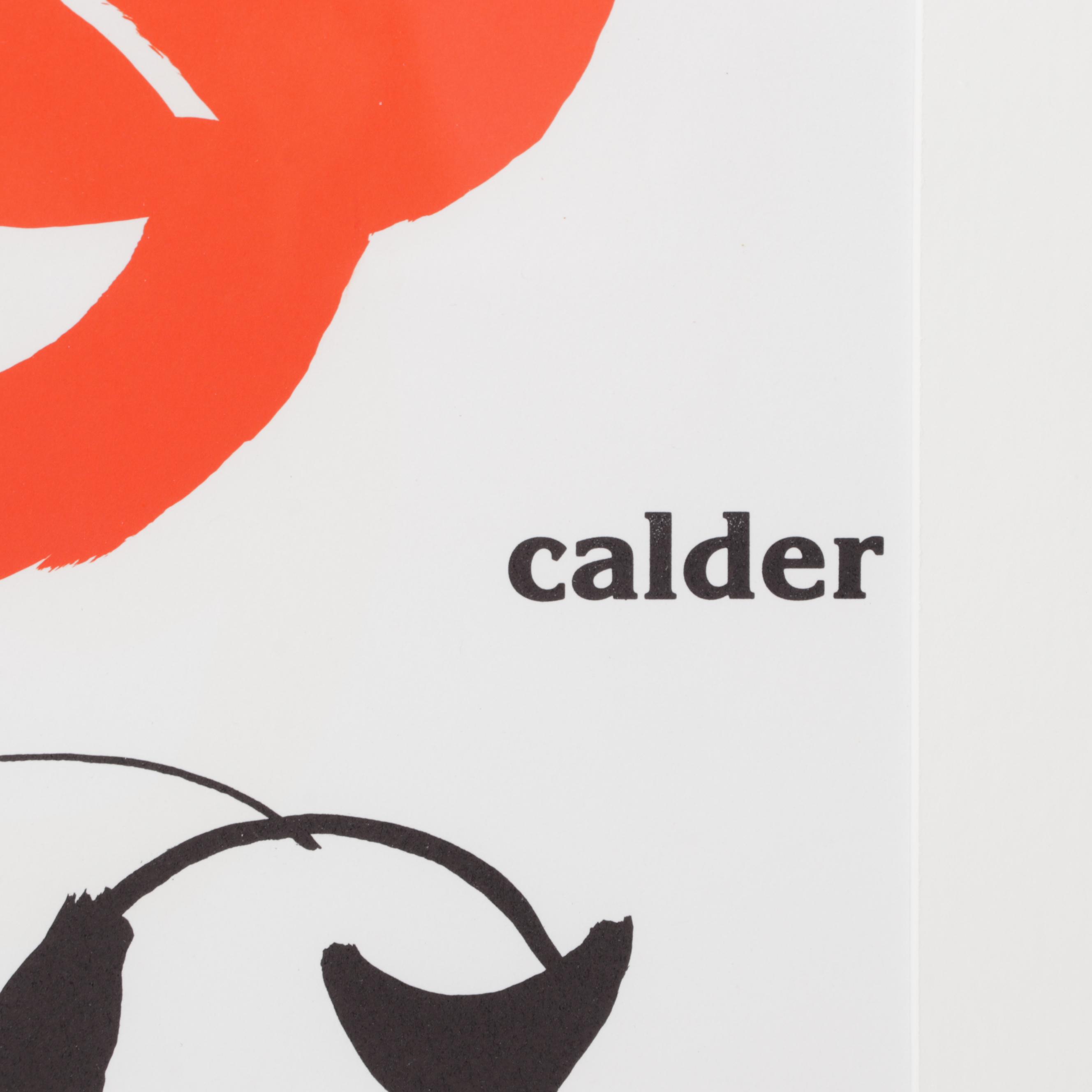Alexander Calder Double-Page Color Lithograph for "Derrière le Miroir," 1976