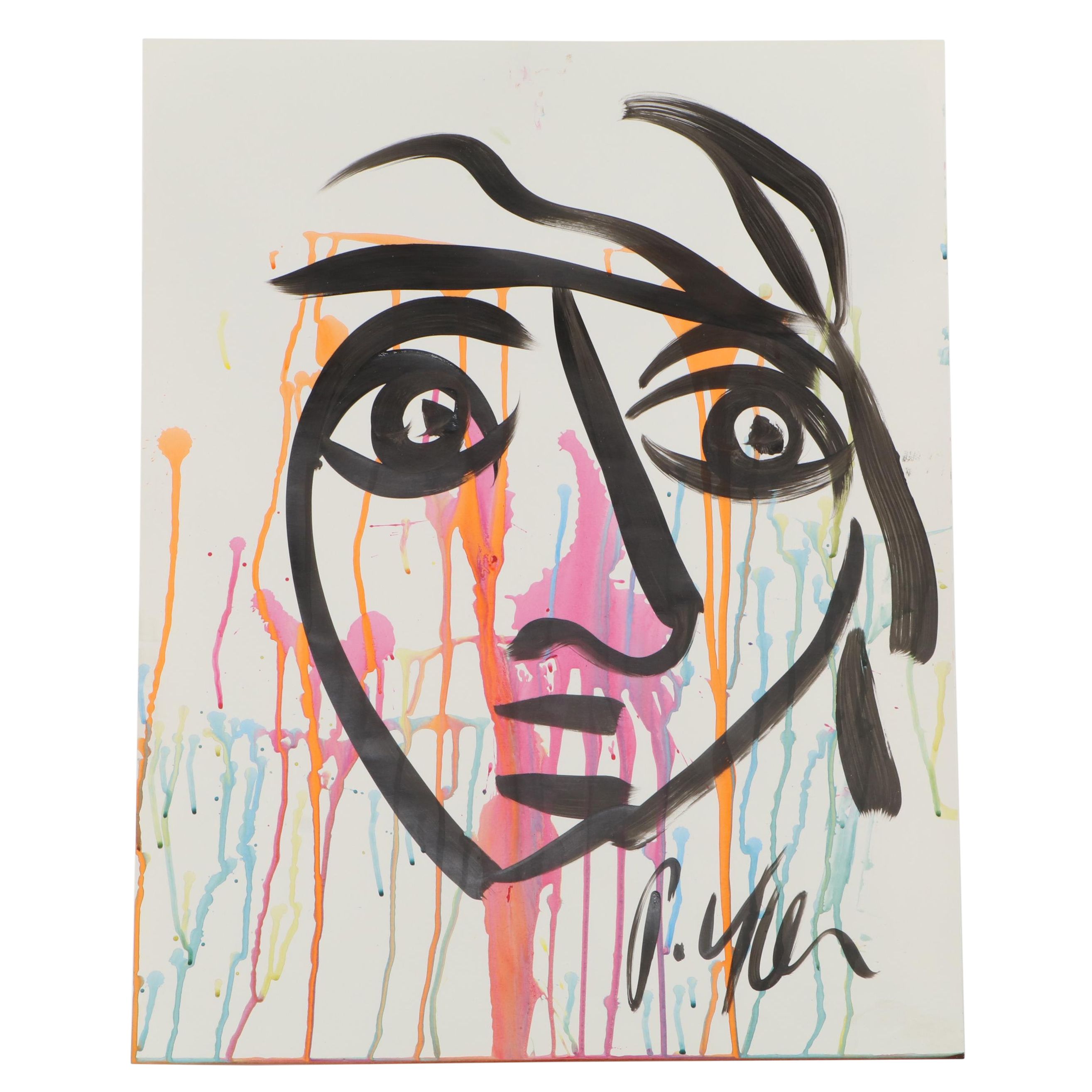 Peter Keil Abstract Acrylic Portrait