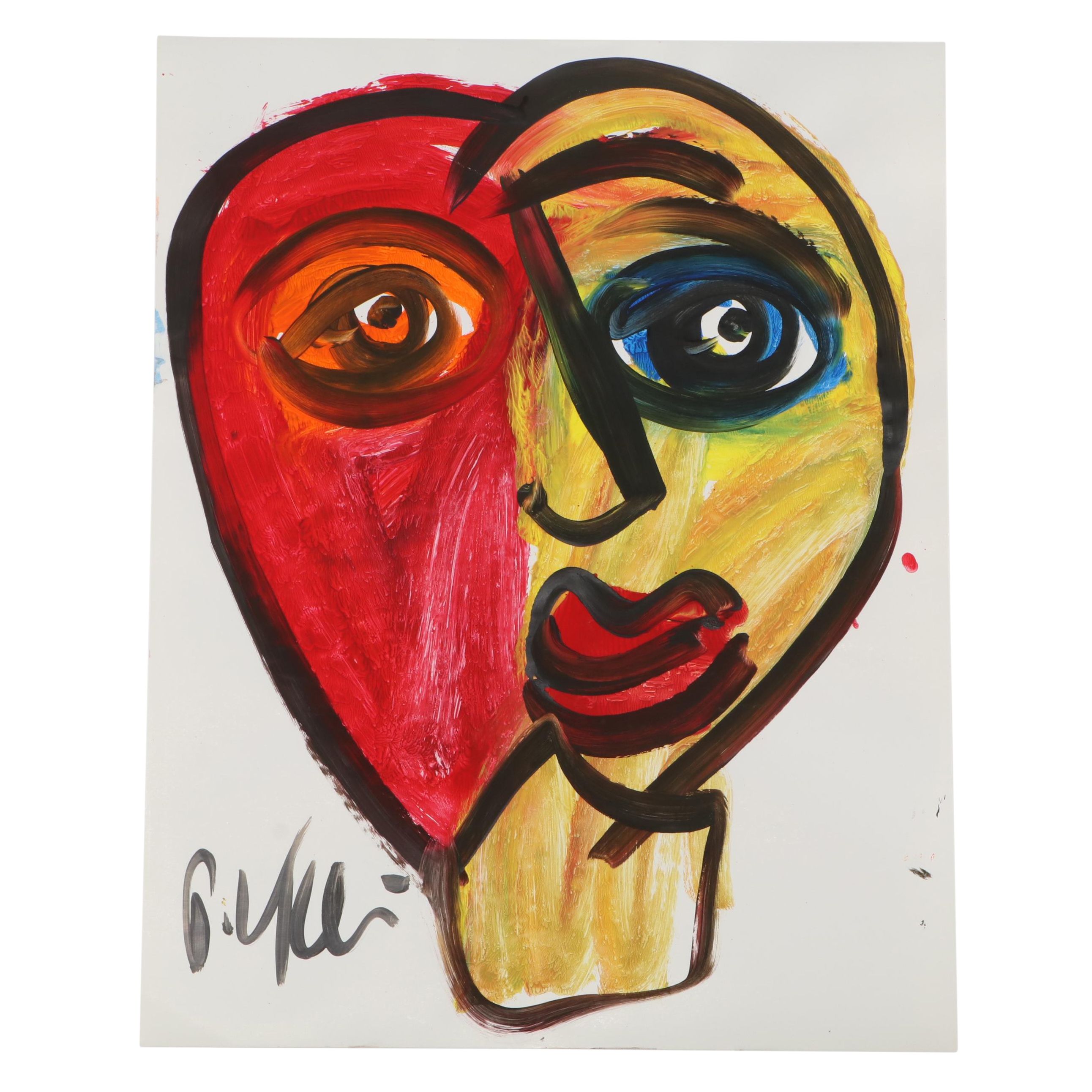 Peter Keil Abstract Acrylic Portrait