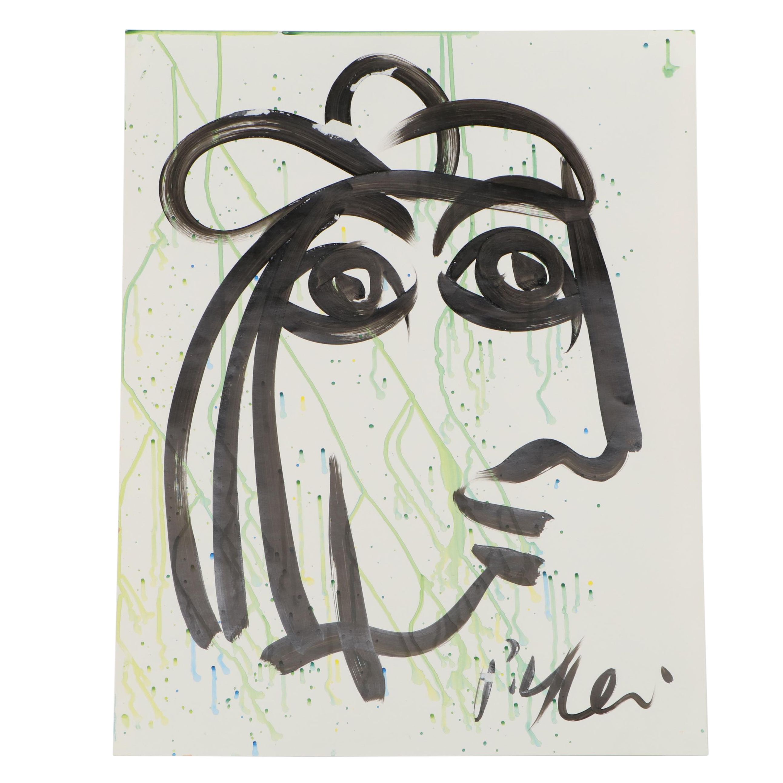 Peter Keil Abstract Acrylic Portrait