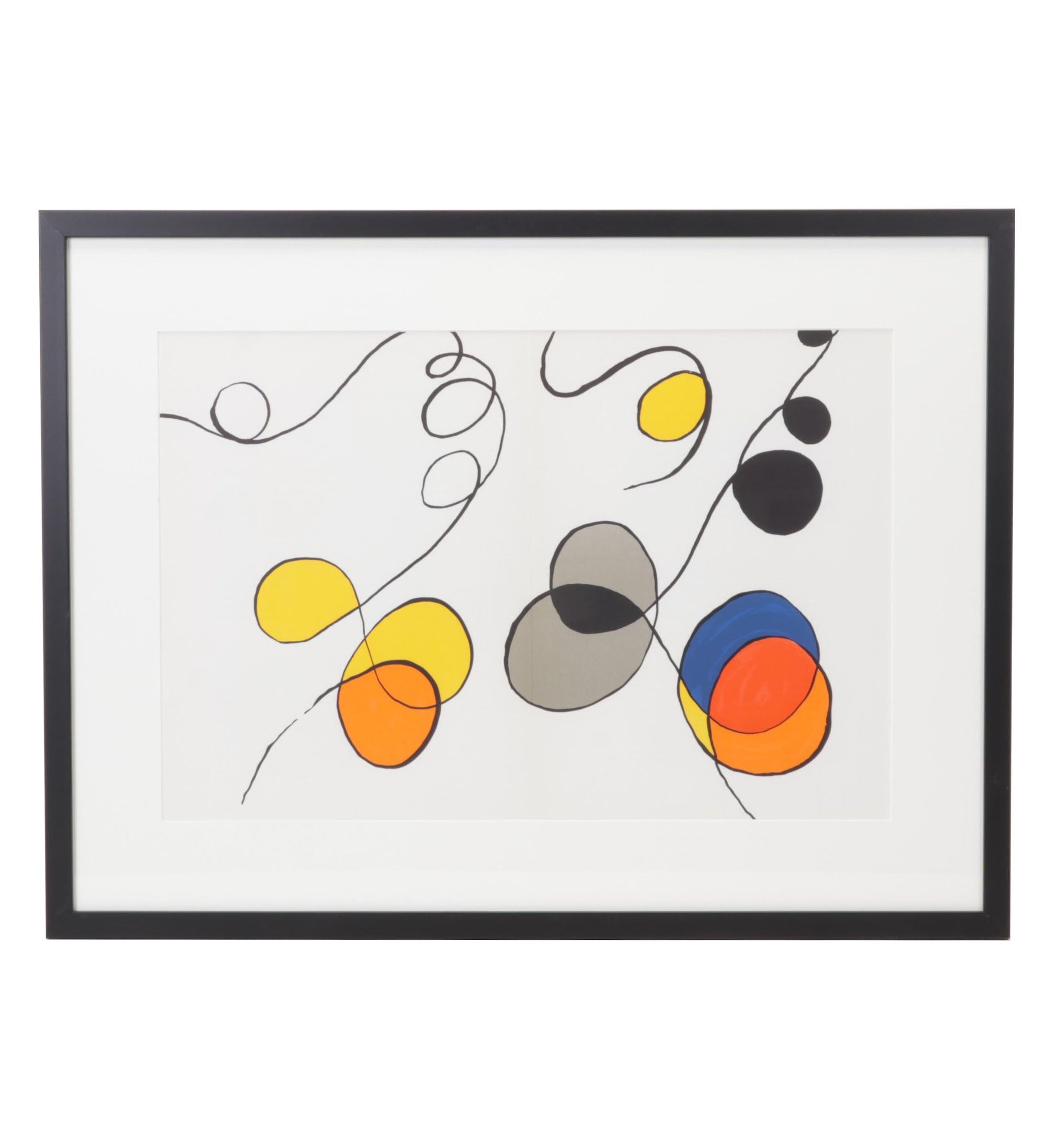 Alexander Calder Double-Page Color Lithograph for "Derrière le Miroir," 1968