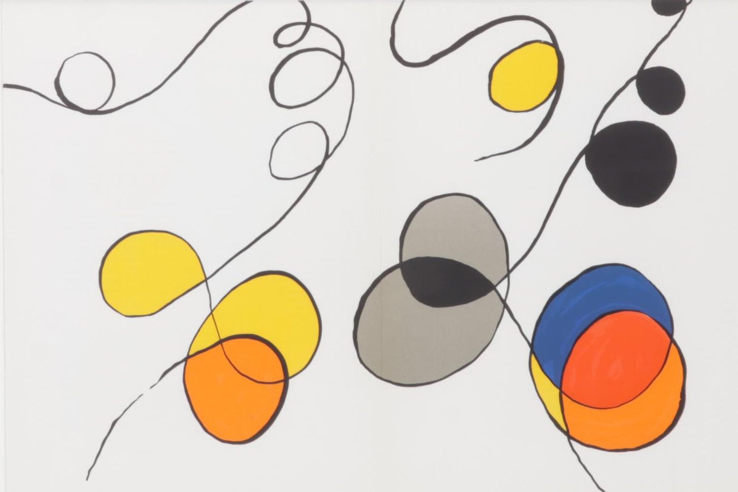Alexander Calder Double-Page Color Lithograph for "Derrière le Miroir," 1968