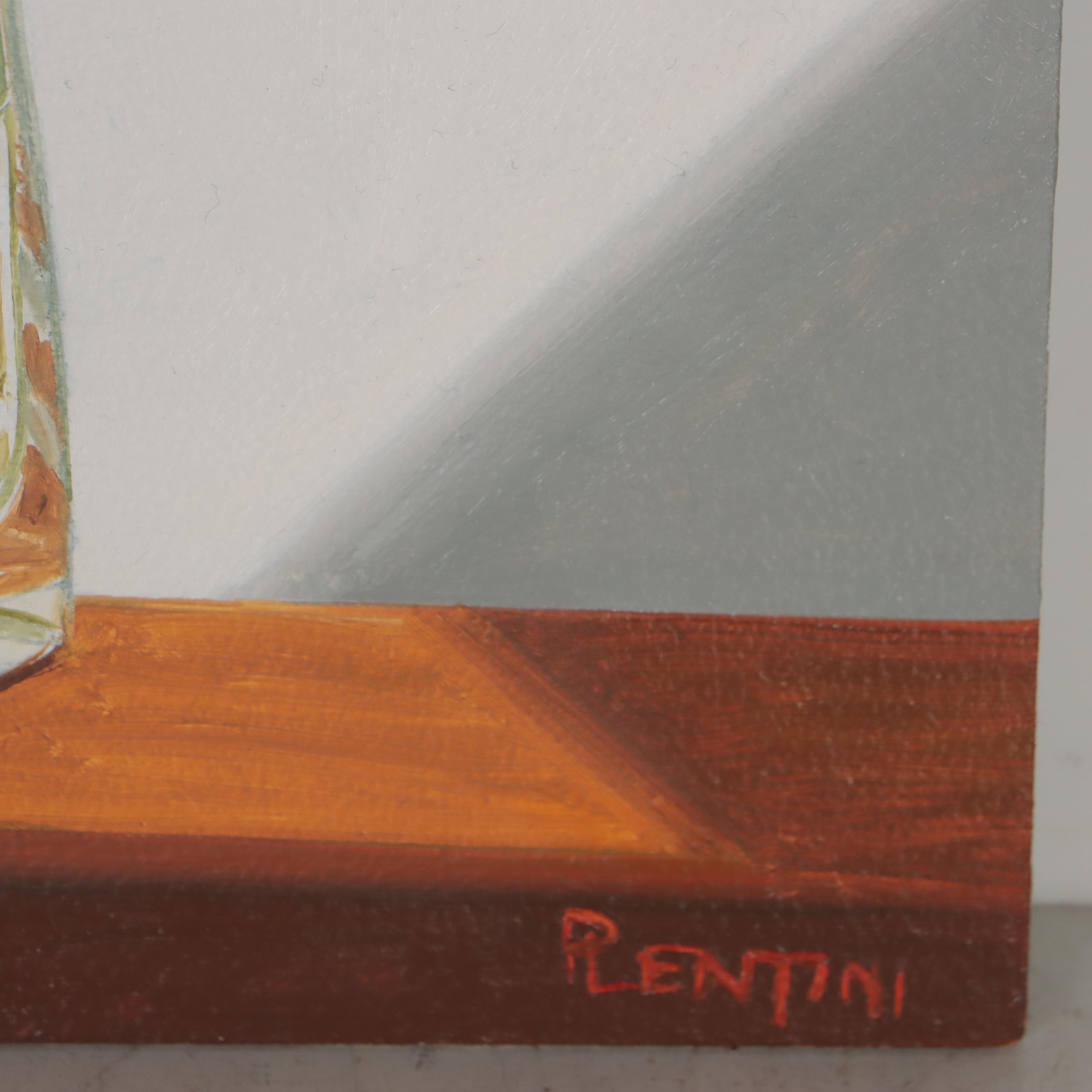 Peter Lentini Oil Painting "Amenable," 21st Century